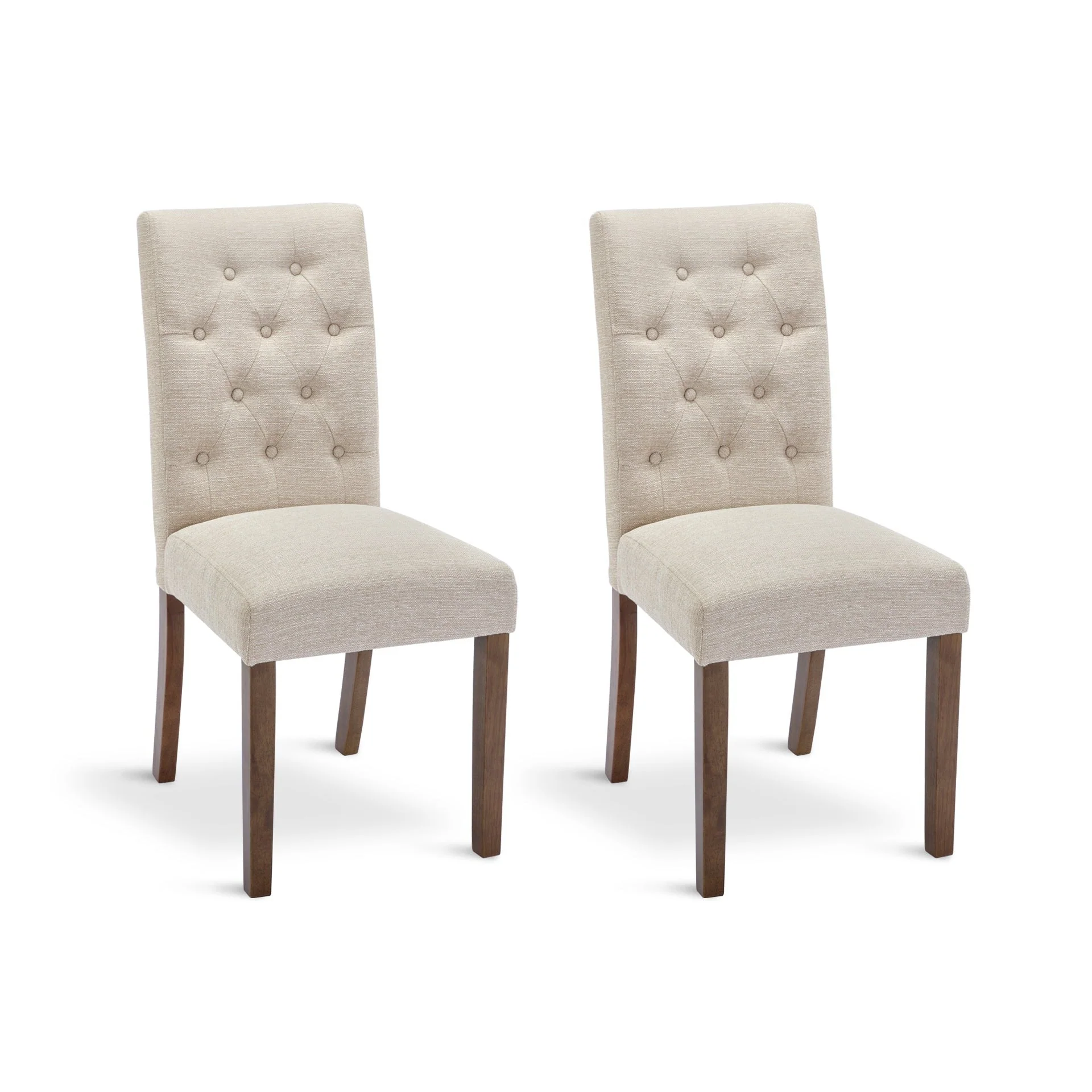 Lucia Upholstered Dining Chair - Set of 2 - Beige - Image 5