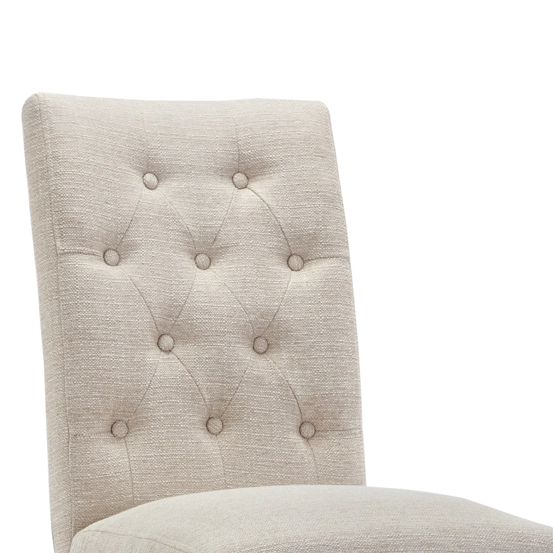 Lucia Upholstered Dining Chair - Set of 2 - Beige - Image 8