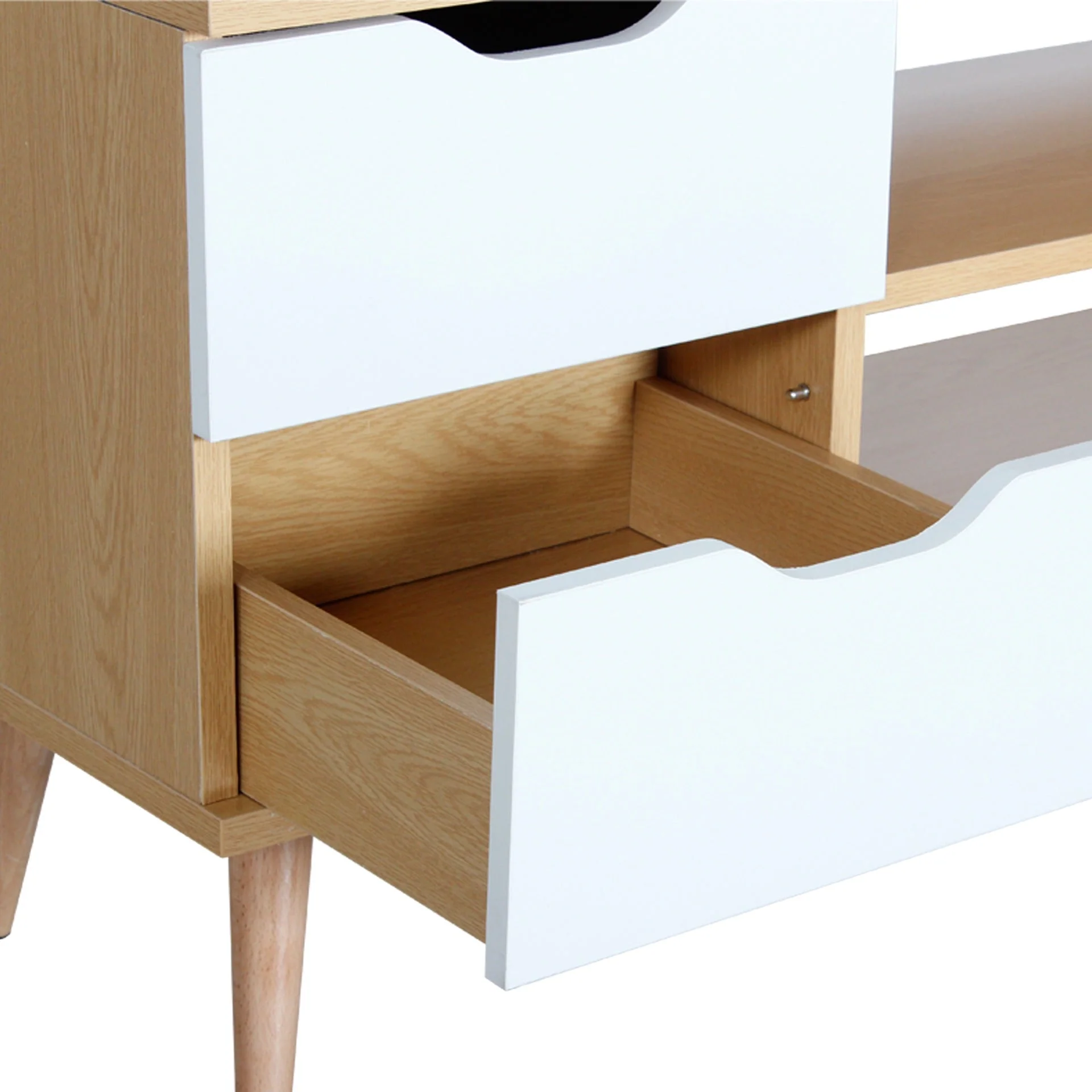 Lucille 1.2M Entertainment Unit - Maple + White - Image 11