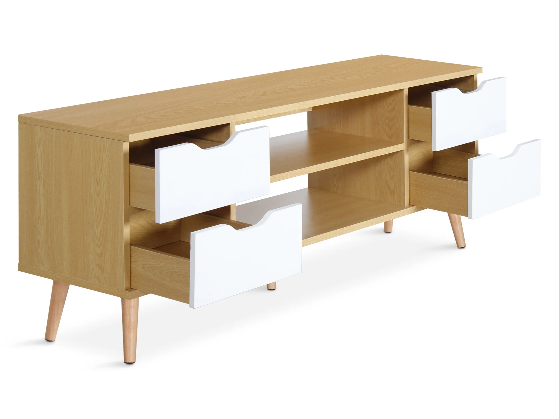 Lucille 1.2m Entertainment Unit - Oak - Image 2