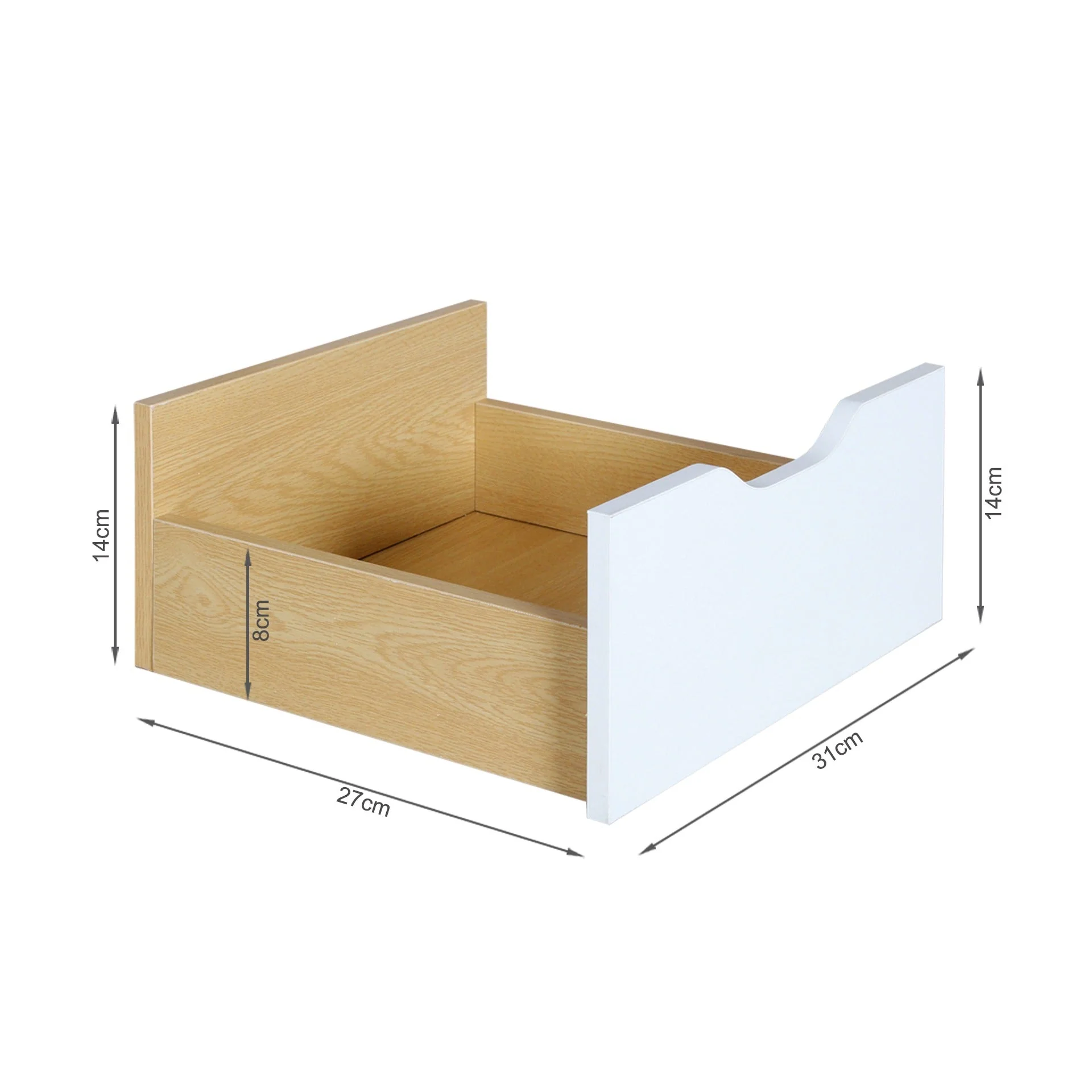 Lucille 1.4M Entertainment Unit - Maple + White - Image 7
