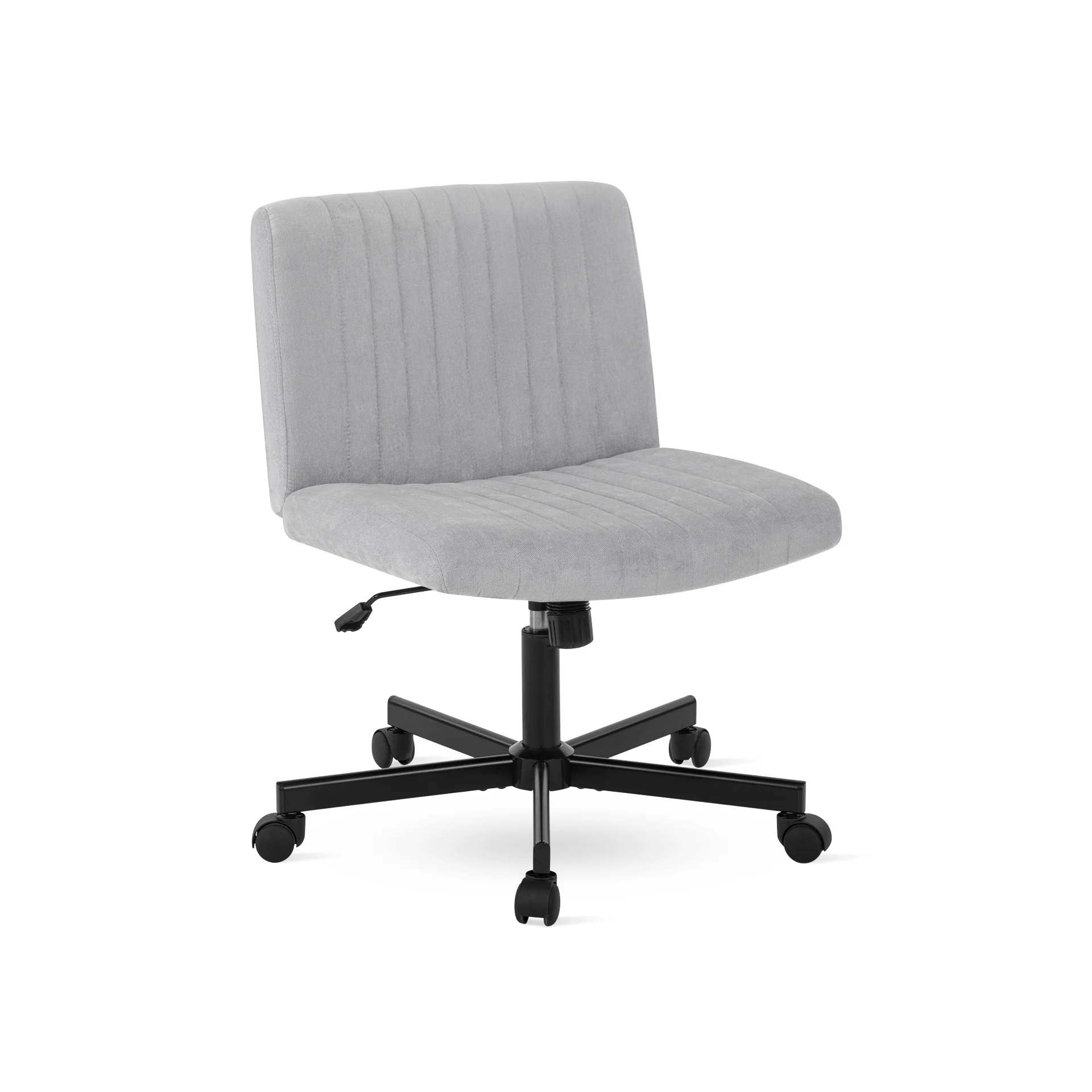 Lukas Cross Legged Office Chair - Light Grey - Image 3