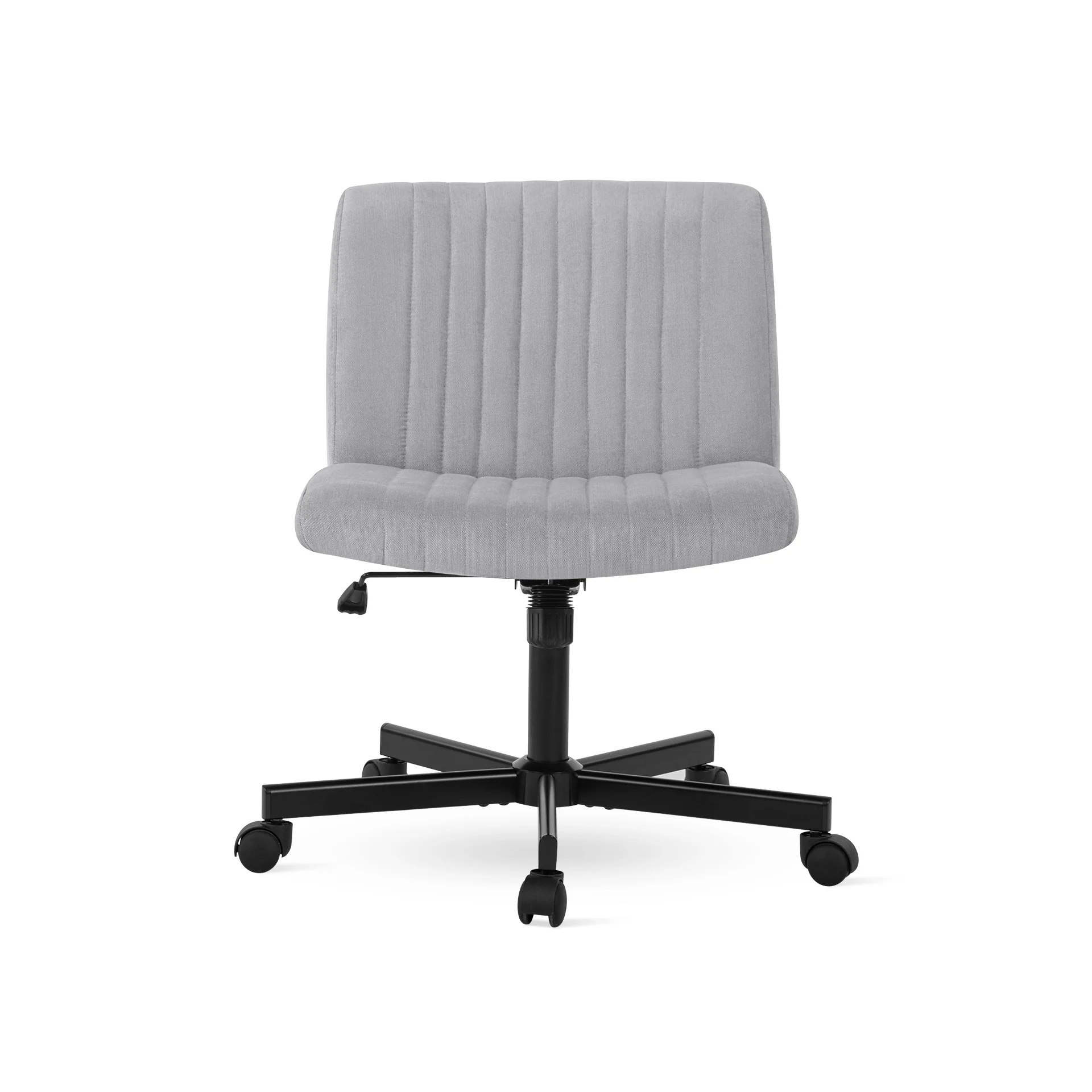 Lukas Cross Legged Office Chair - Light Grey - Image 4