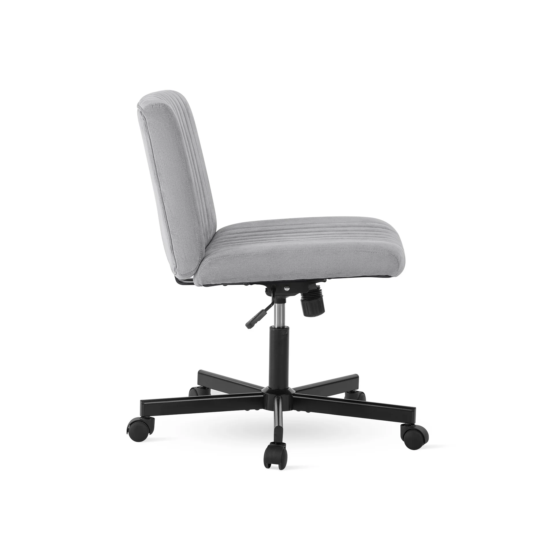 Lukas Cross Legged Office Chair - Light Grey - Image 5