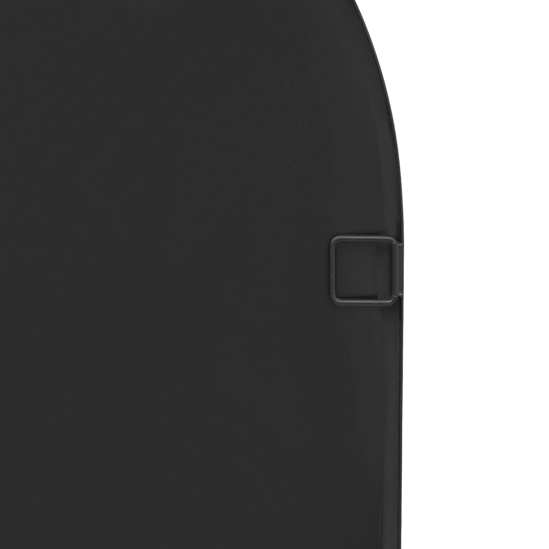 Luna Arched Metal Wall Mirror - Black - Image 11