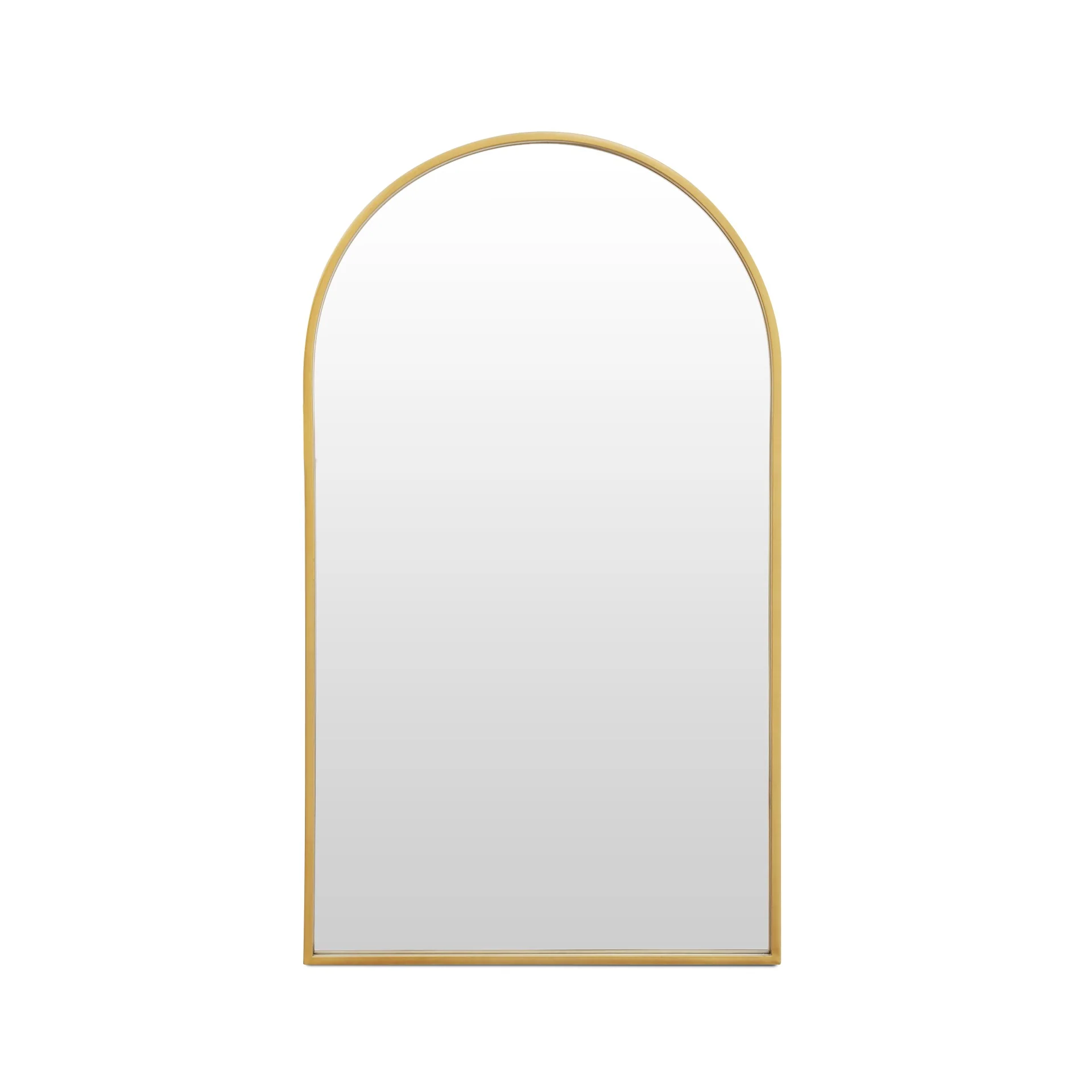 Luna Arched Metal Wall Mirror - Gold - Image 4