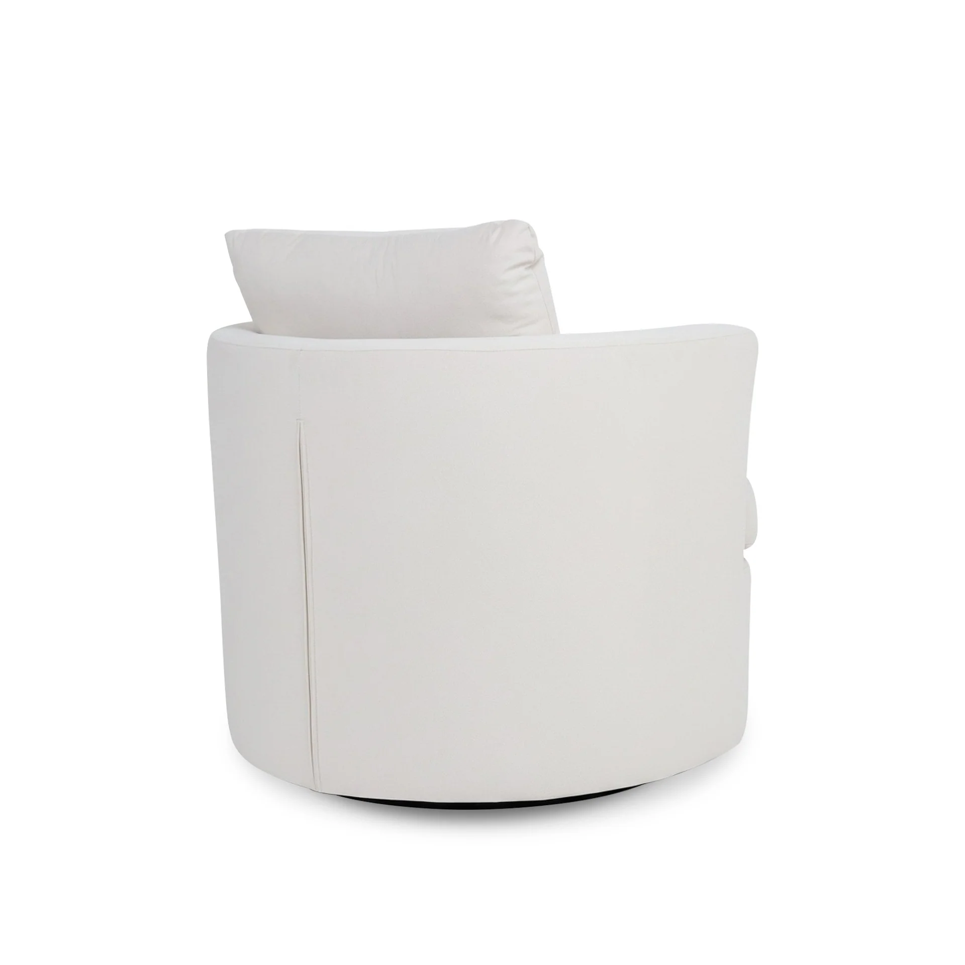 Luva Velvet Swivel Armchair - Cream - Image 10