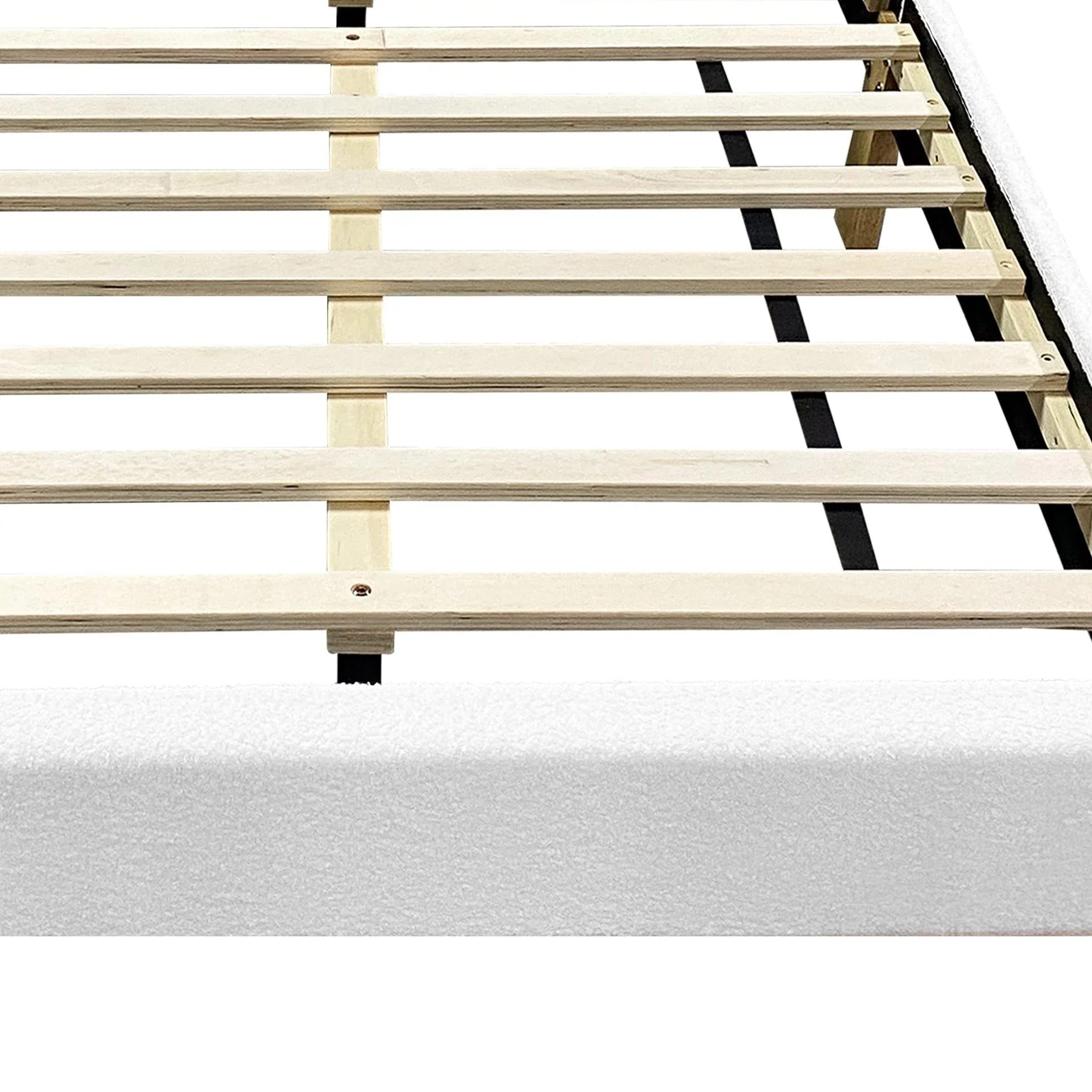Lydia King Single Bed Frame - Cream - Image 8