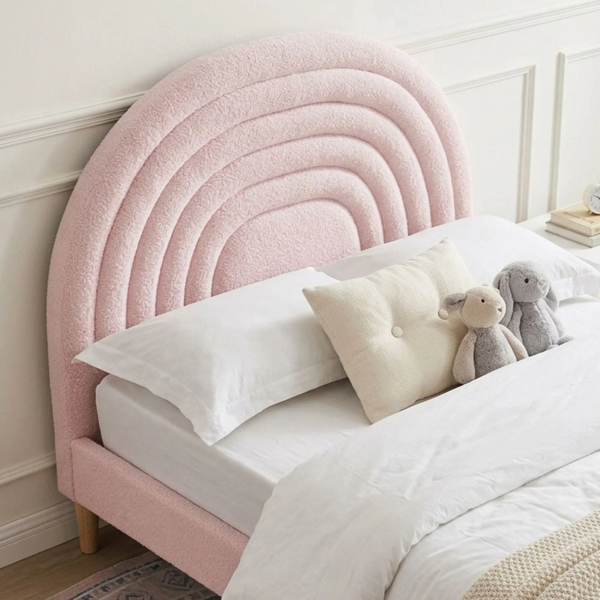 Lydia King Single Bed Frame - Pink - Image 6
