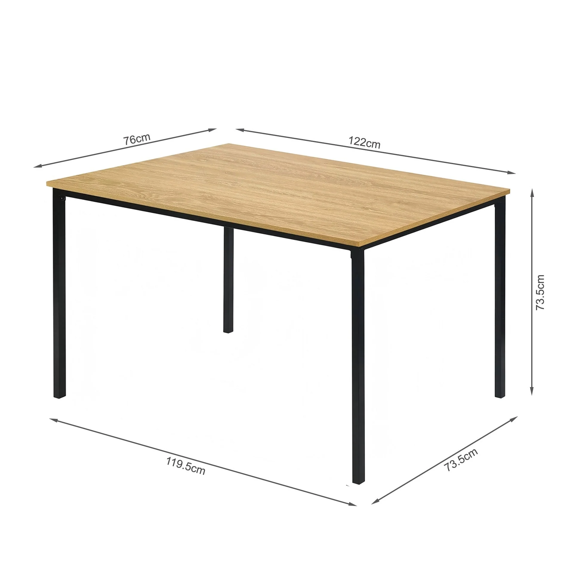 Maddox 3 Piece Dining Set - Natural - Image 13