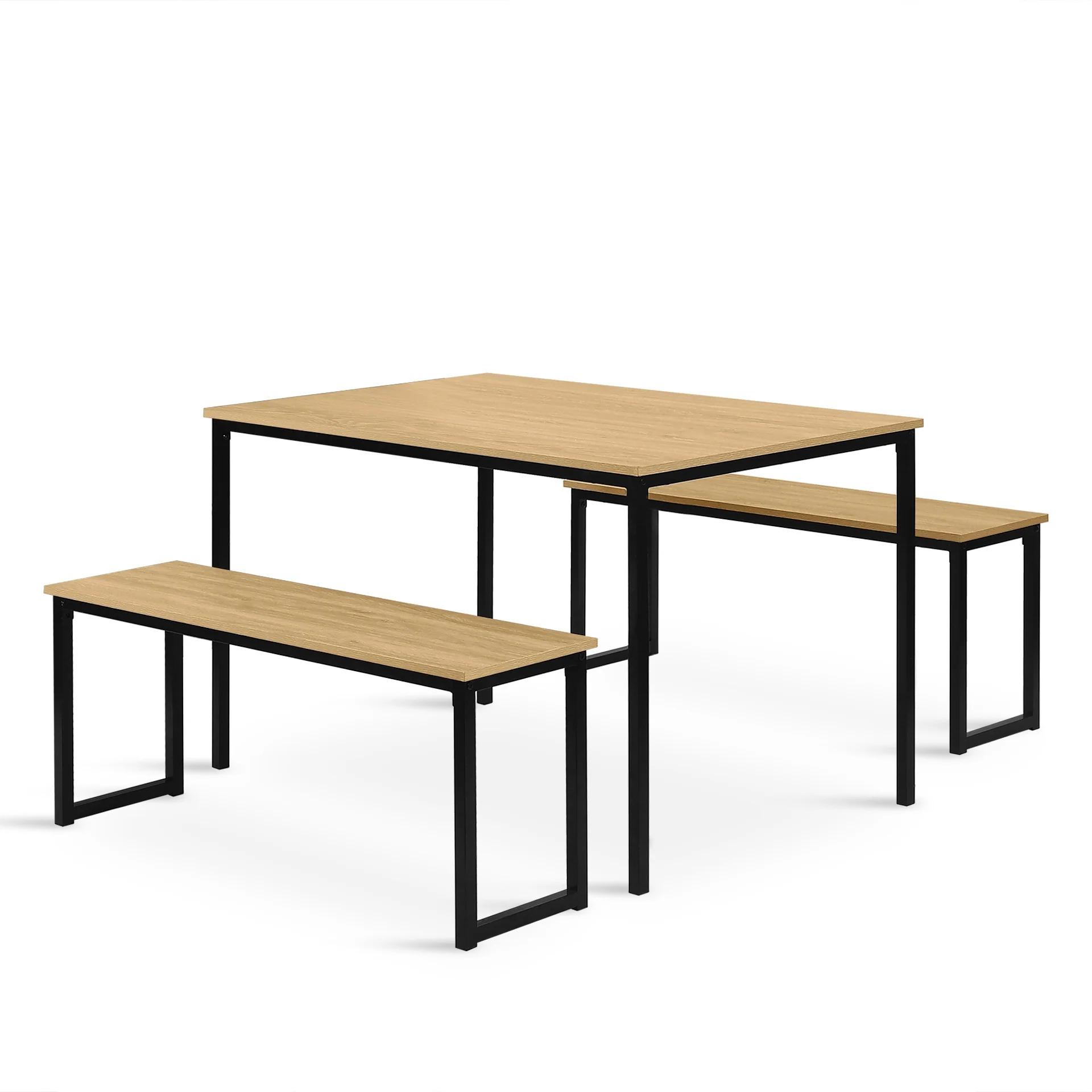 Maddox 3 Piece Dining Set - Natural - Image 9
