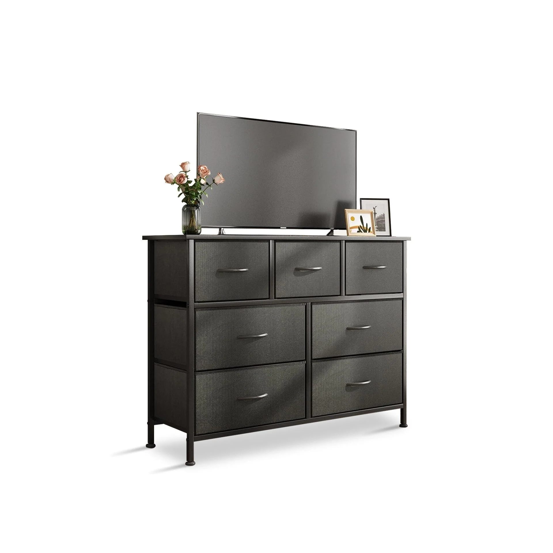 Madilyn 7 Drawers Lowboy - Black - Image 7