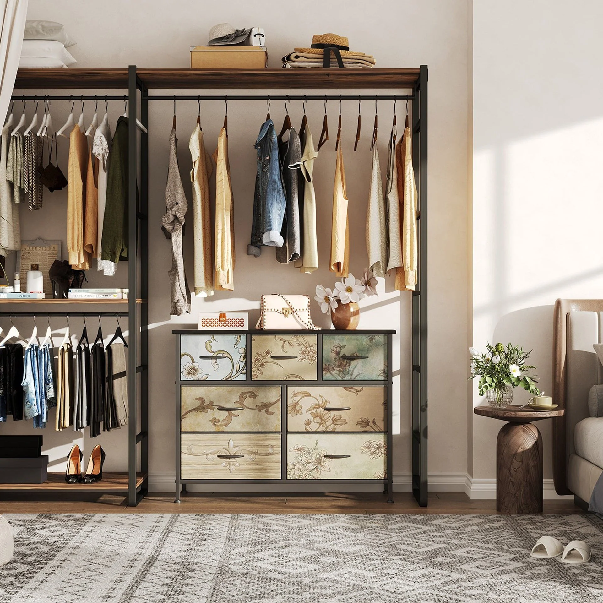 Madilyn 7 Drawers Lowboy - Black + Mix - Image 3