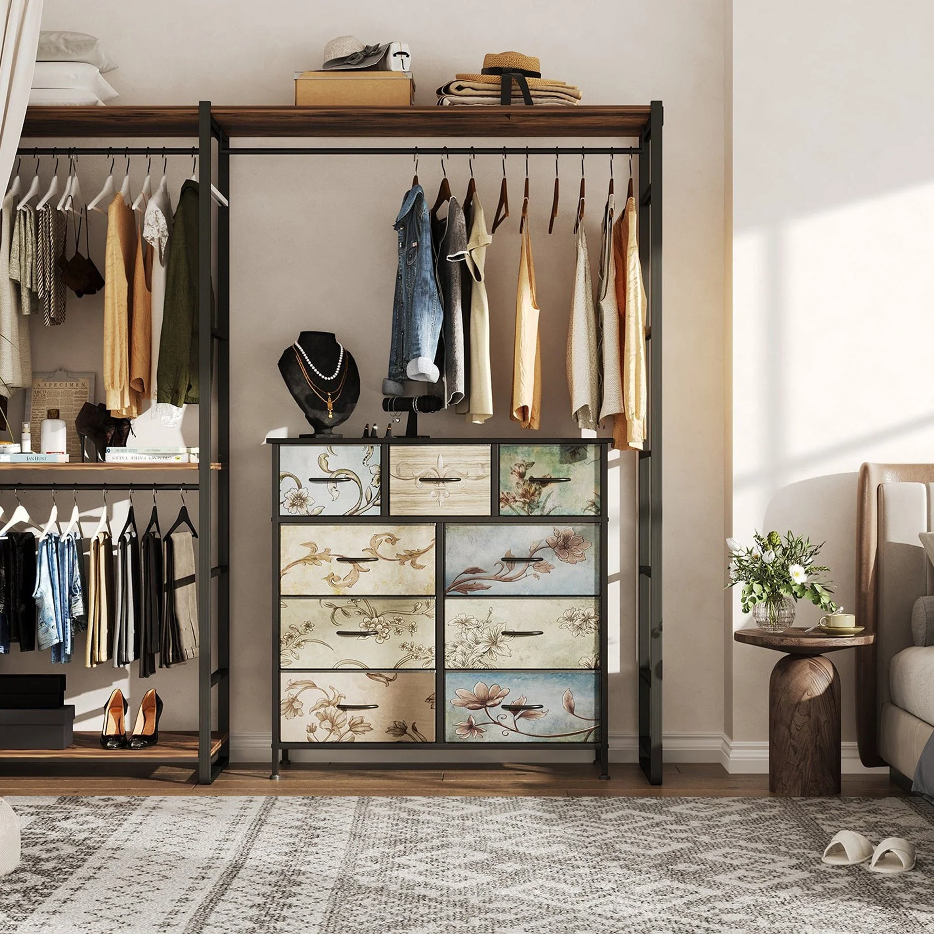 Madilyn 9 Drawers Lowboy - Black + Mix - Image 3
