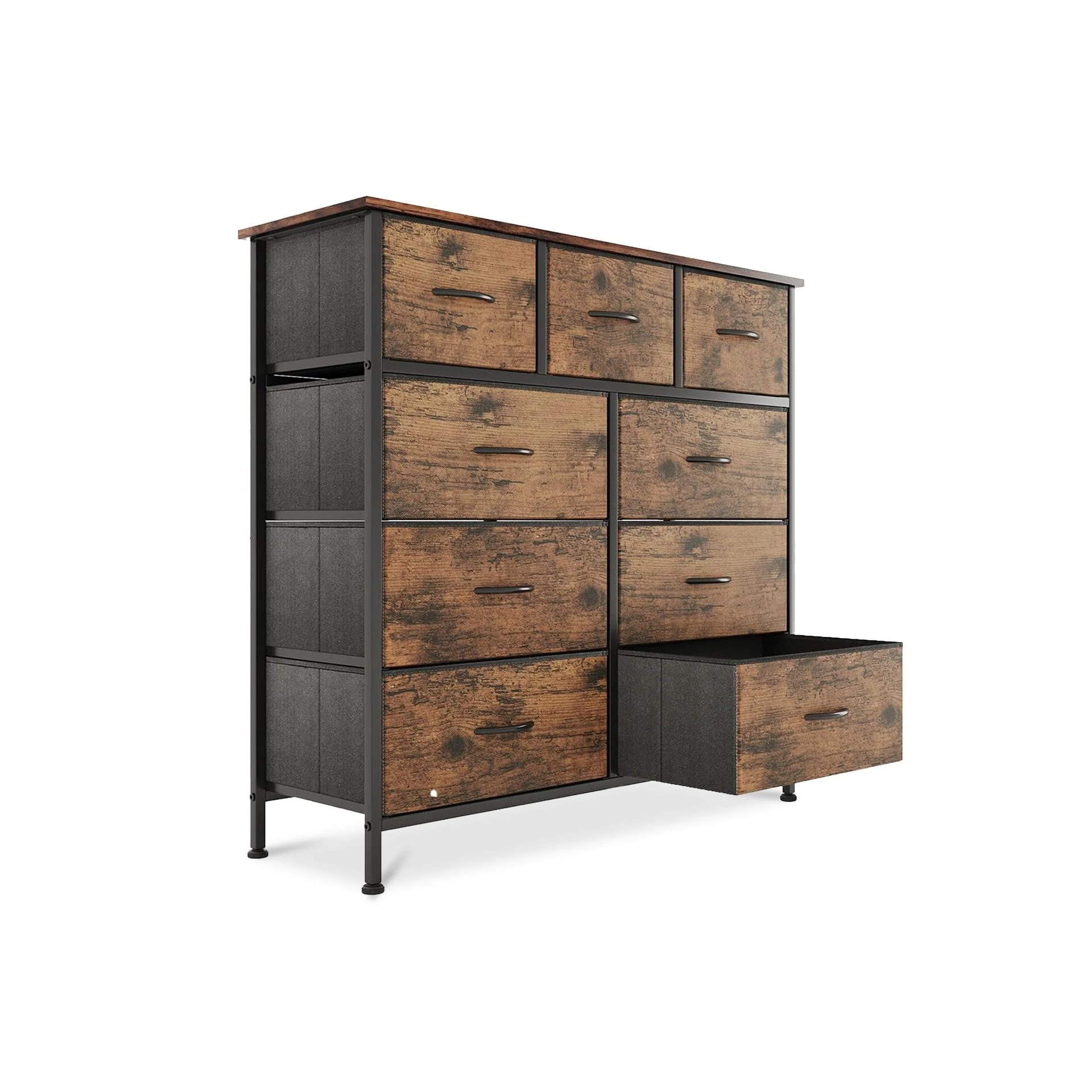 Madilyn 9 Drawers Tallboy - Rustic Brown - Image 7