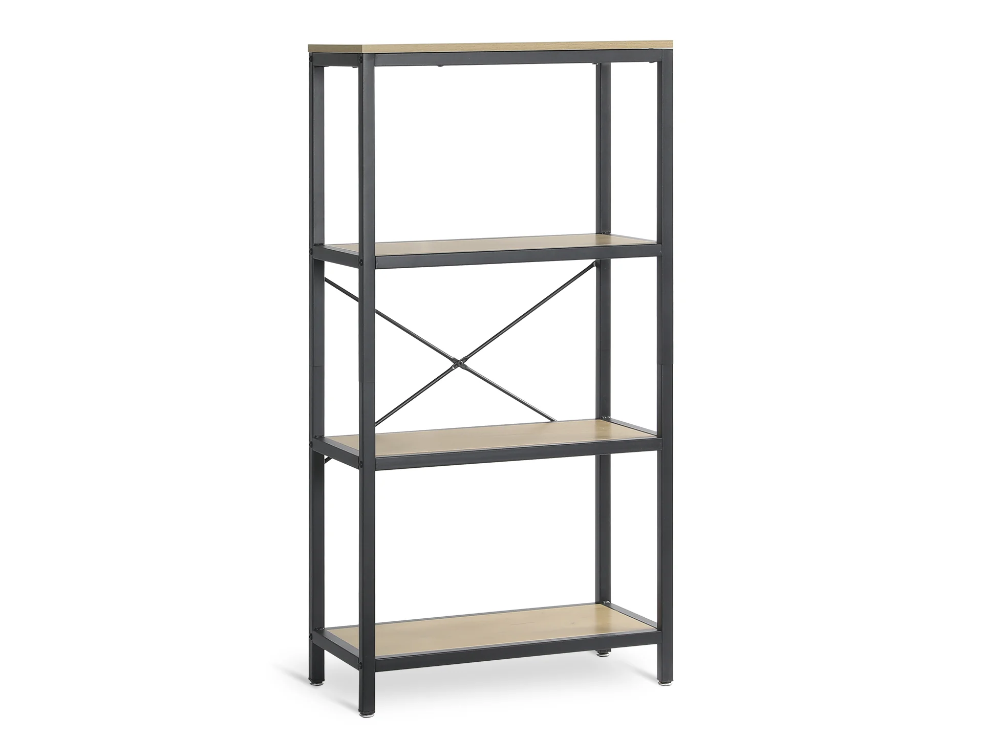 Mainit 4 Tier Bookshelf - Oak