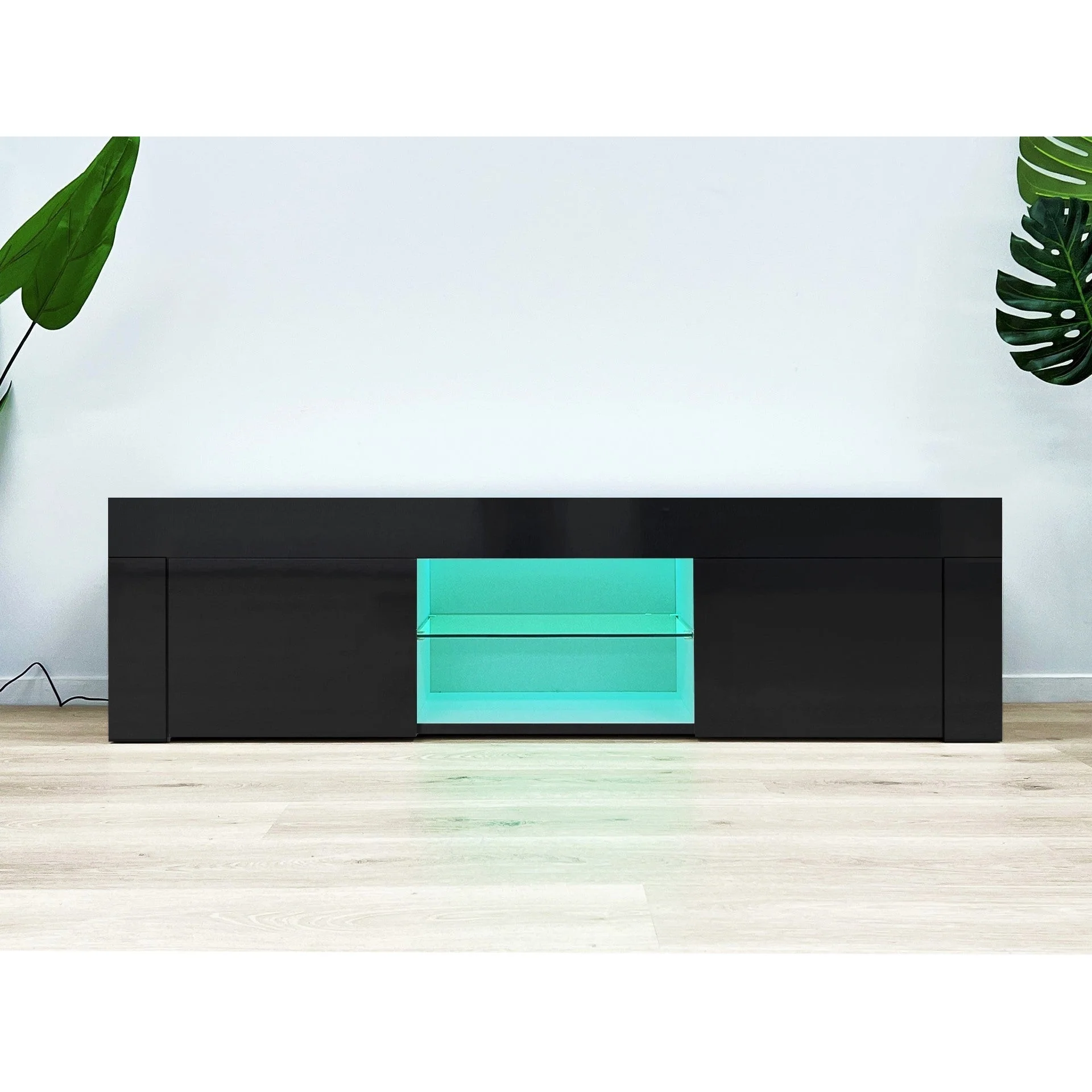 Maize 1.3m LED Entertainment Unit - Black - Image 10