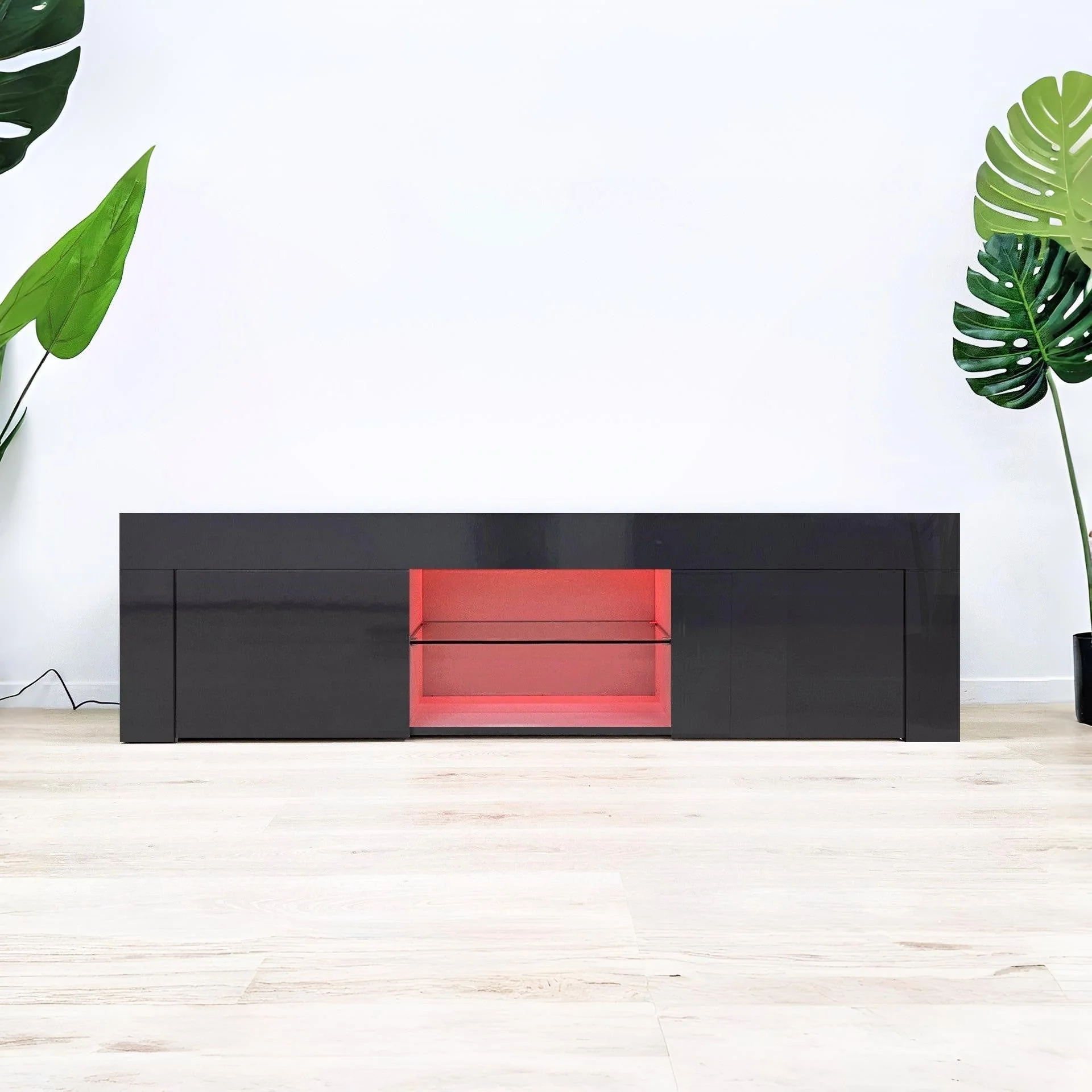 Maize 1.3m LED Entertainment Unit - Black - Image 9