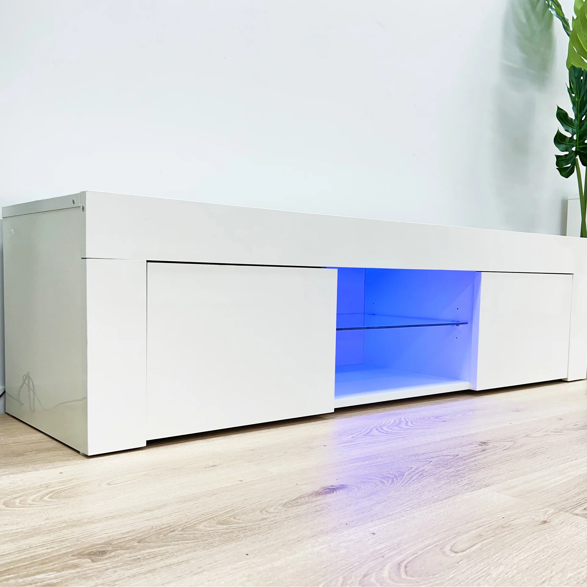 Maize 1.3m LED Entertainment Unit - White - Image 10