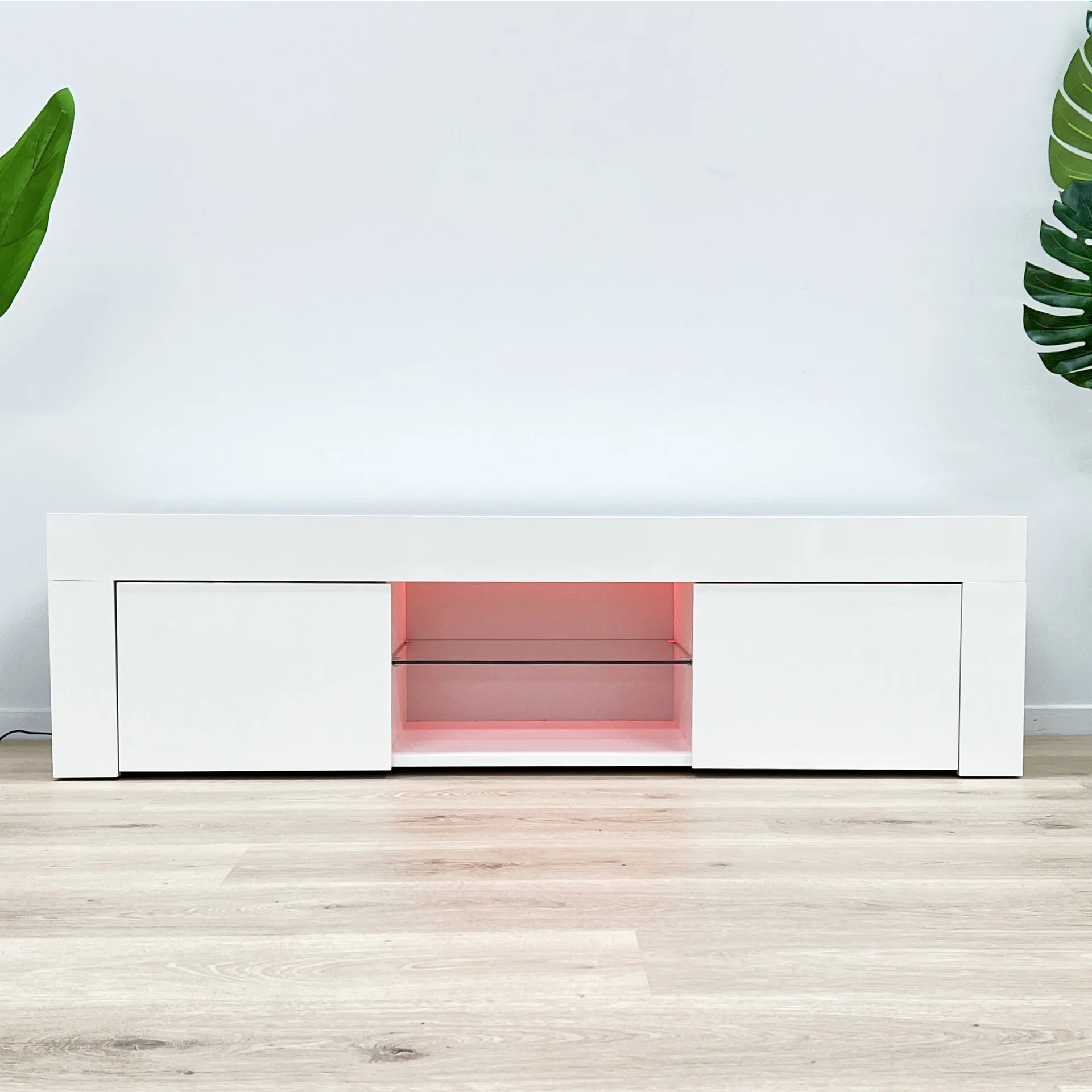Maize 1.3m LED Entertainment Unit - White - Image 7