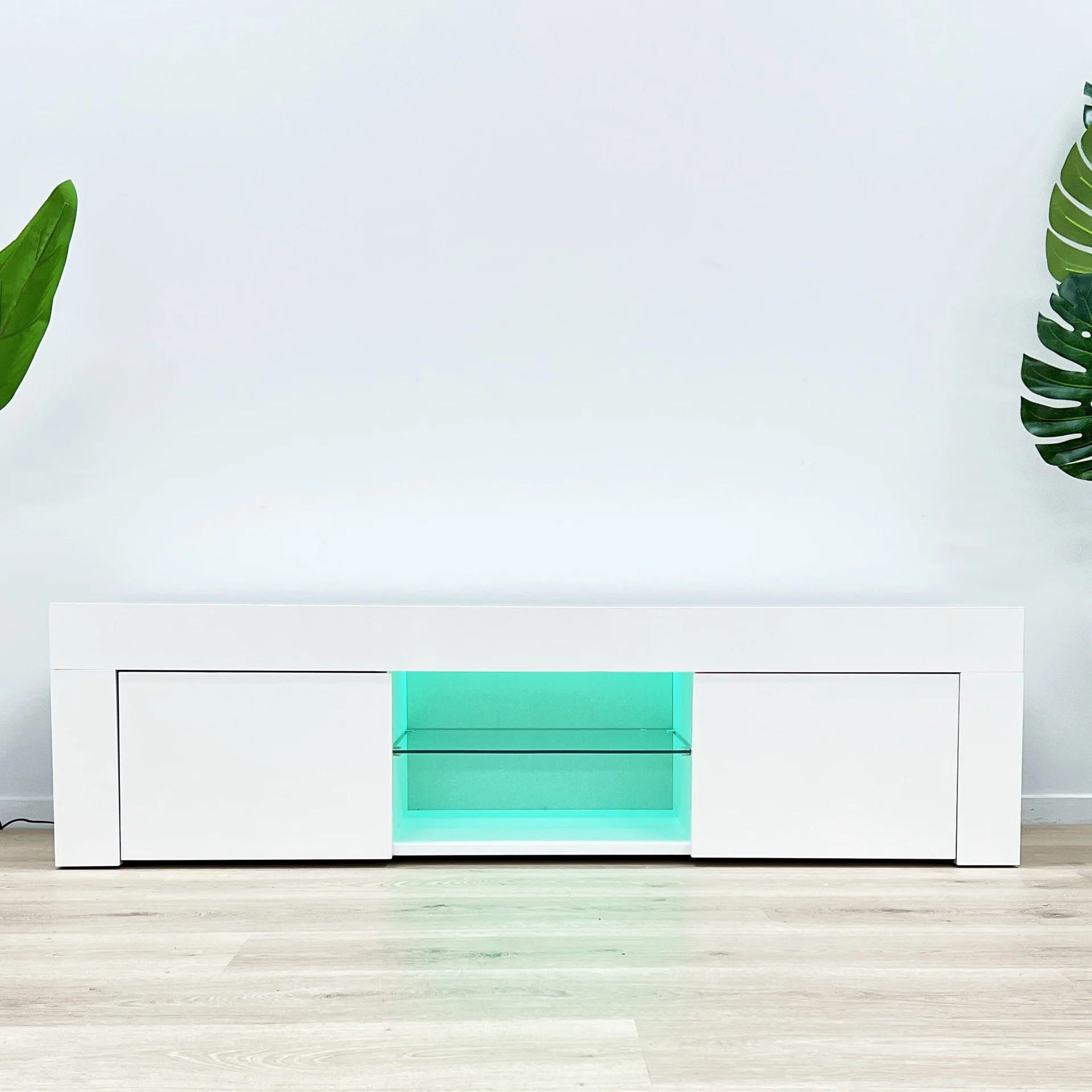 Maize 1.3m LED Entertainment Unit - White - Image 9