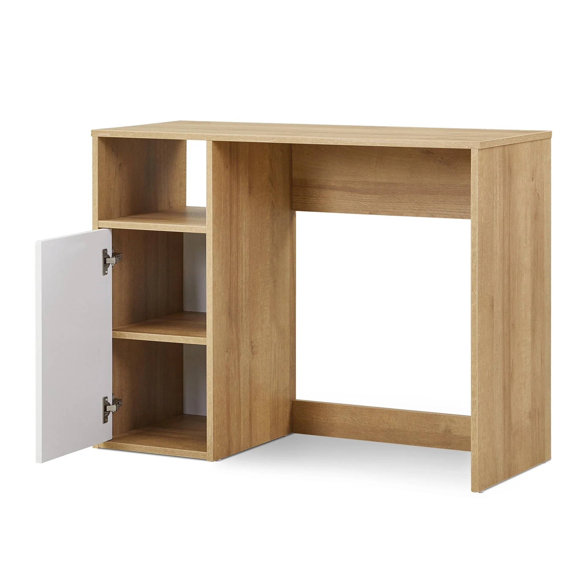 Makalu 100cm Computer Desk - Oak - Image 8