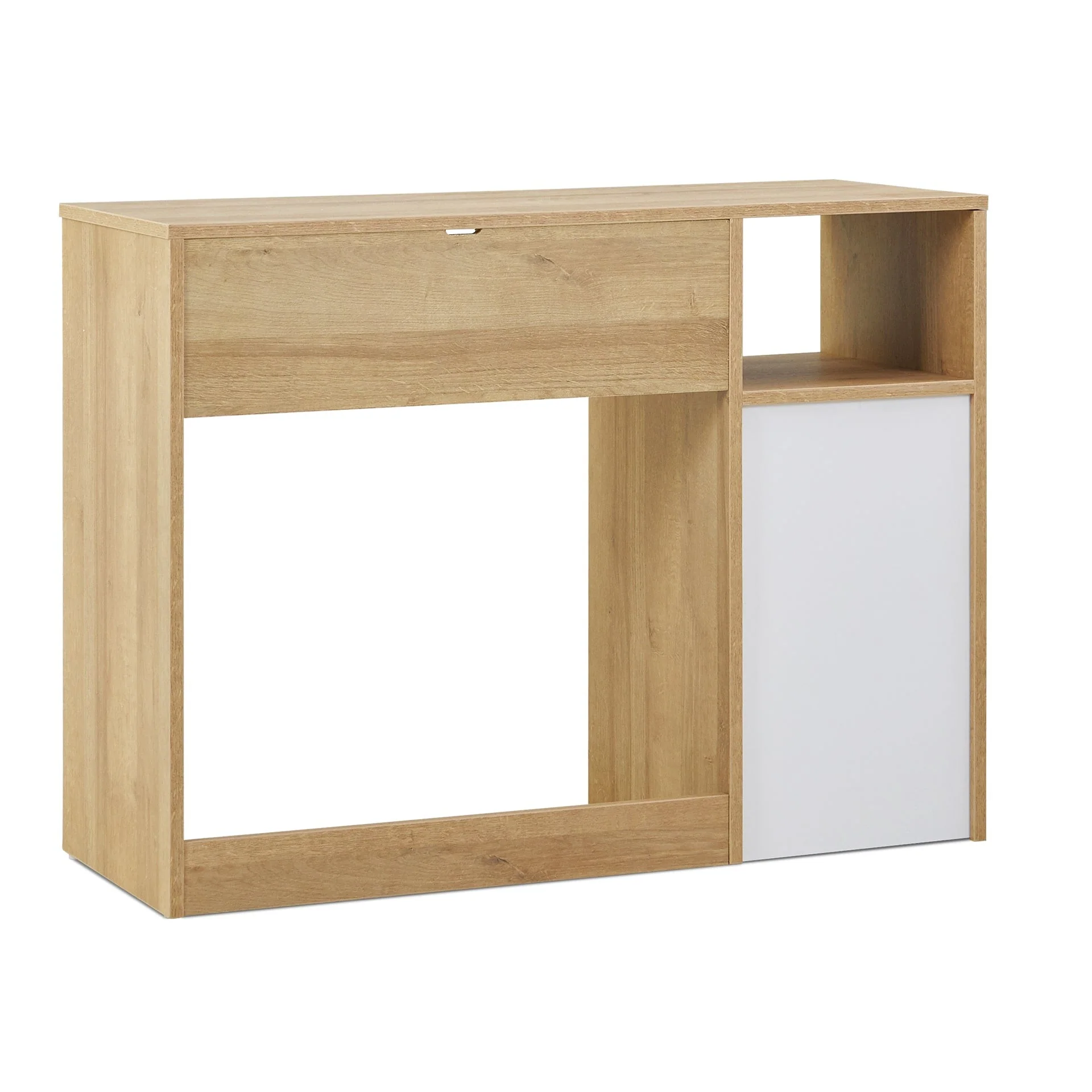 Makalu 100cm Computer Desk - Oak - Image 9