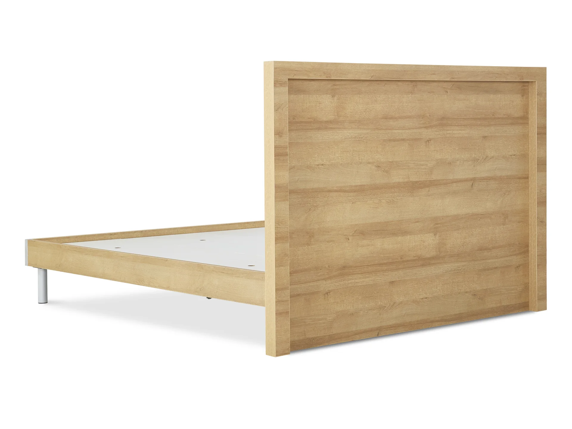 MAKALU King Wooden Bed Frame - Oak - Image 6