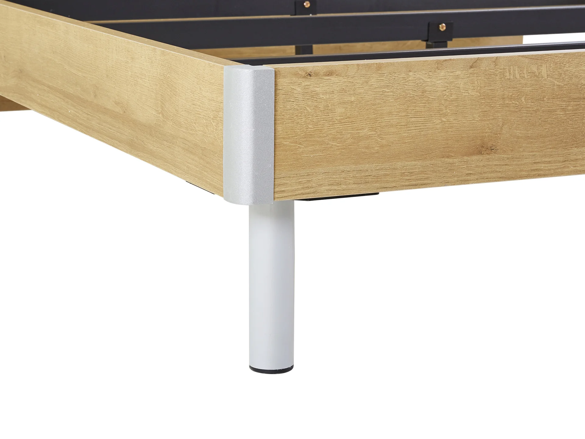 MAKALU King Wooden Bed Frame - Oak - Image 7