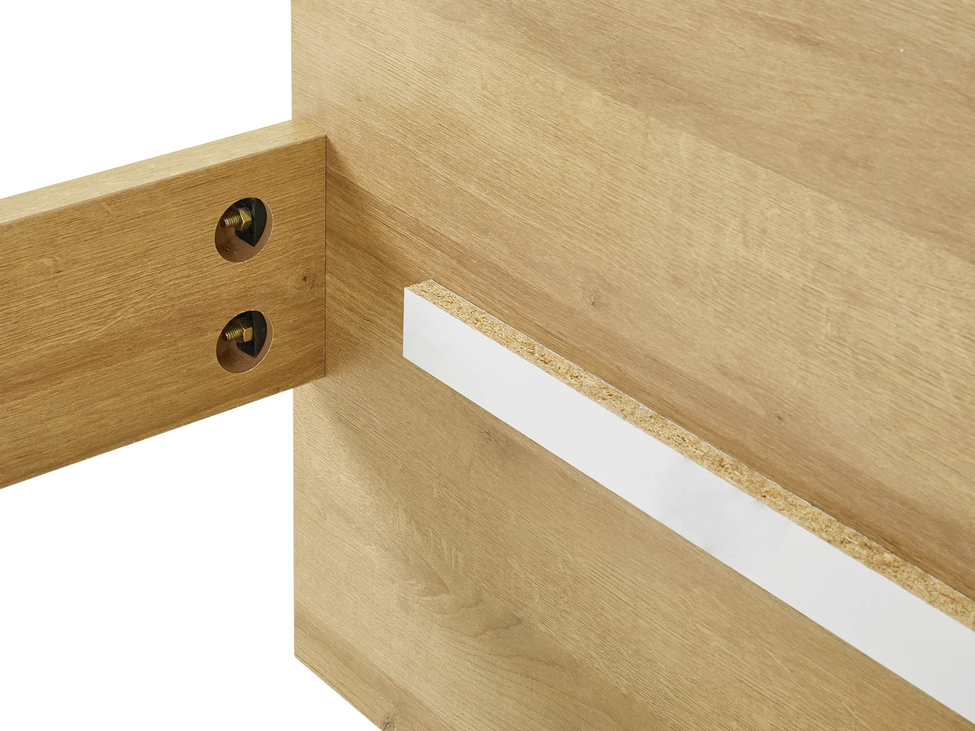 MAKALU King Wooden Bed Frame - Oak - Image 9