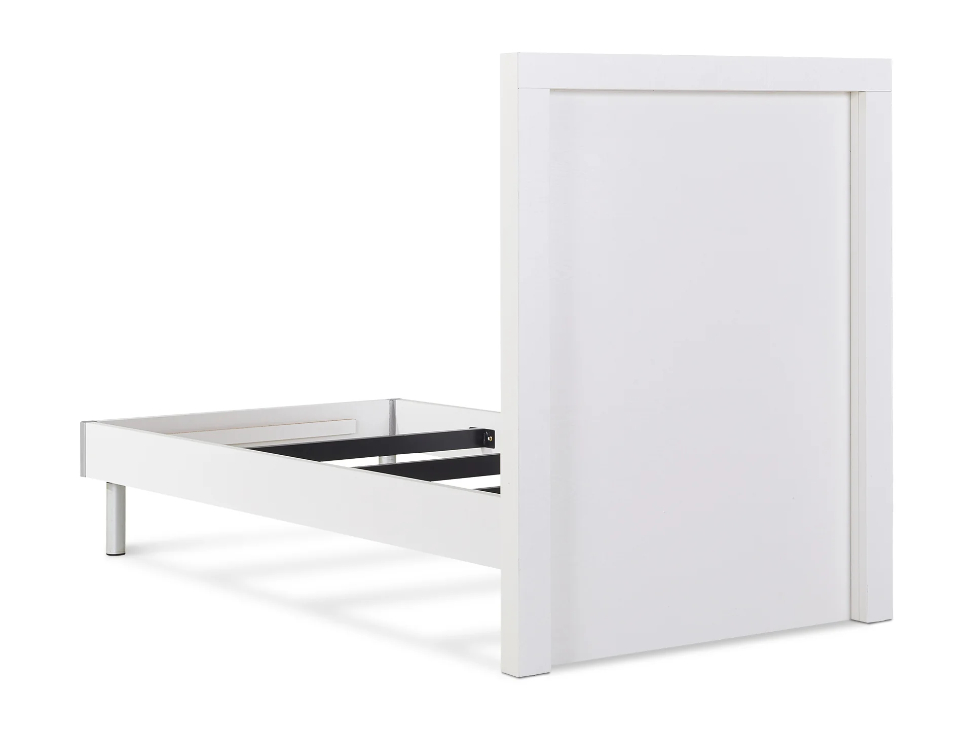 MAKALU Single Wooden Bed Frame - WHITE - Image 5