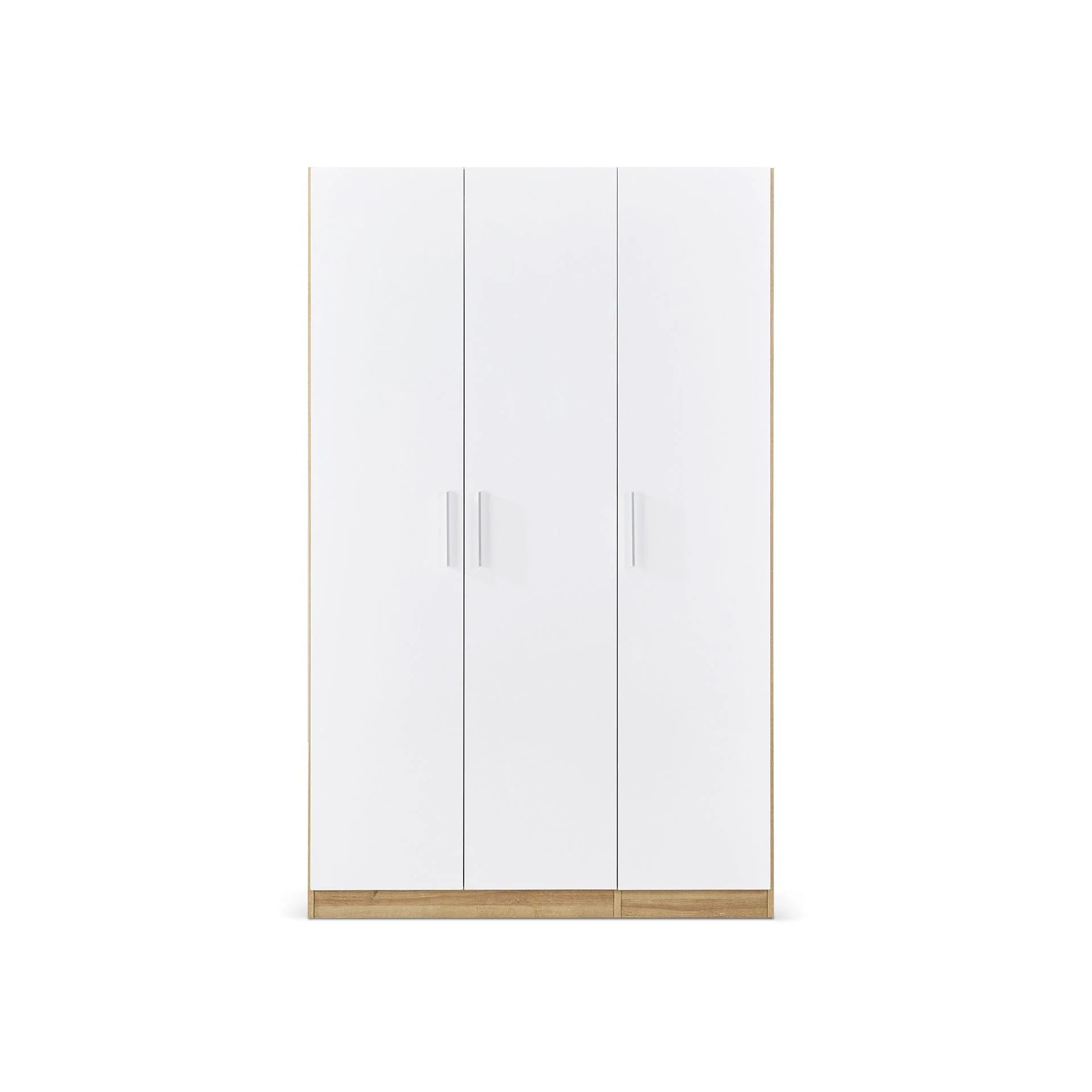 Makalu Wardrobe 3 Door Storage Shelves - Oak - Image 8