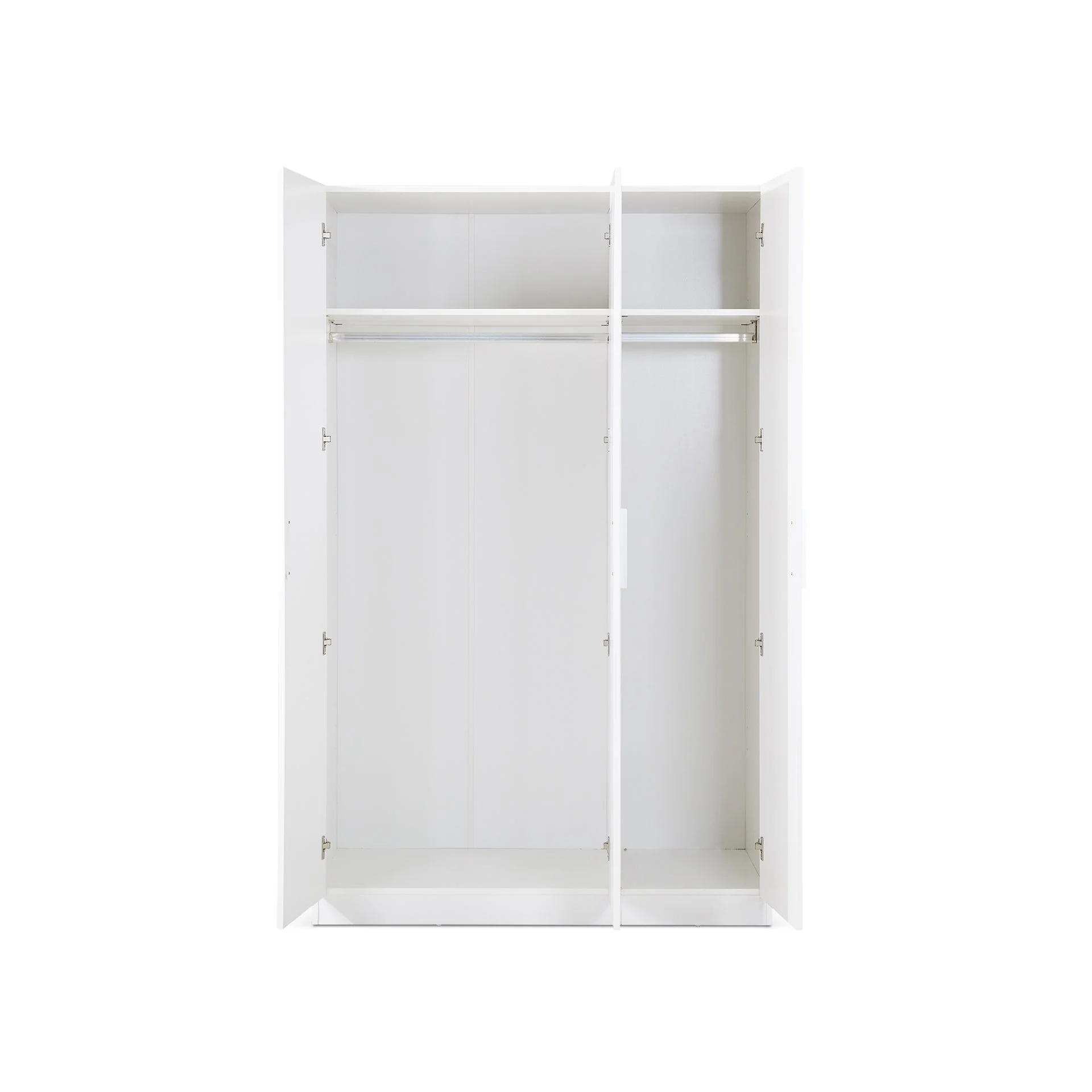 Makalu Wardrobe 3 Door Storage Shelves - White - Image 12