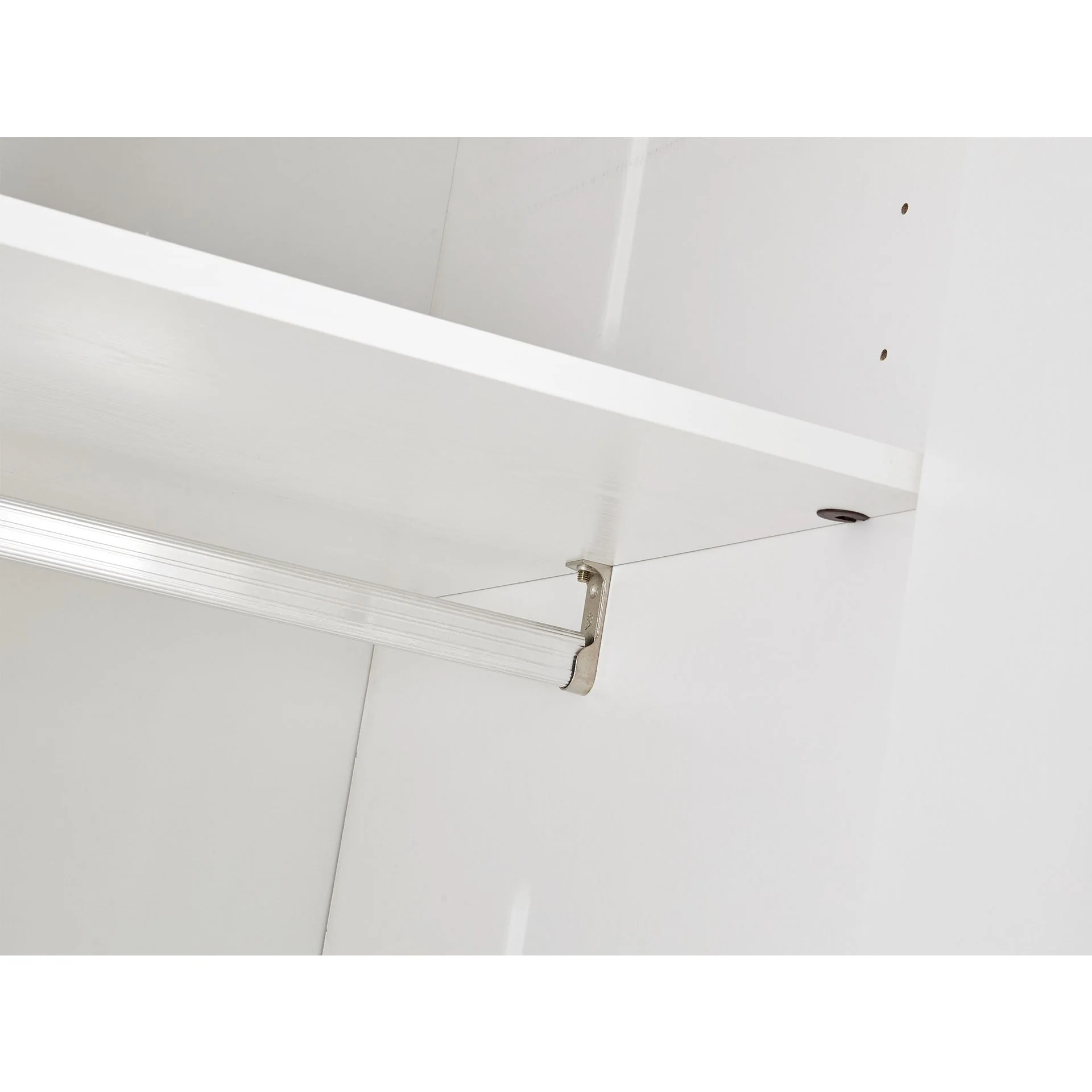Makalu Wardrobe 3 Door Storage Shelves - White - Image 13