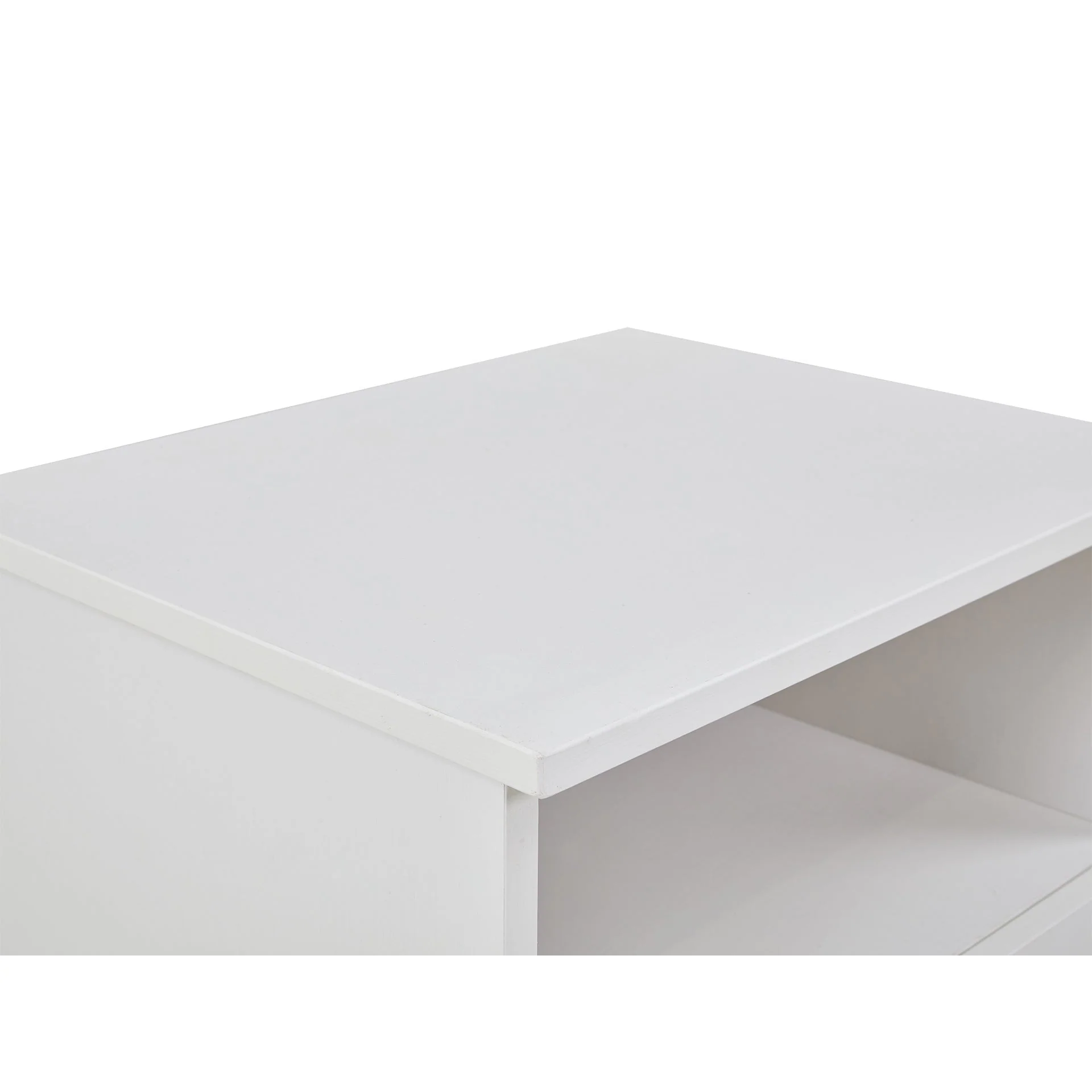 Makalu Wooden Bedside Table with 1 Drawer - White - Image 12
