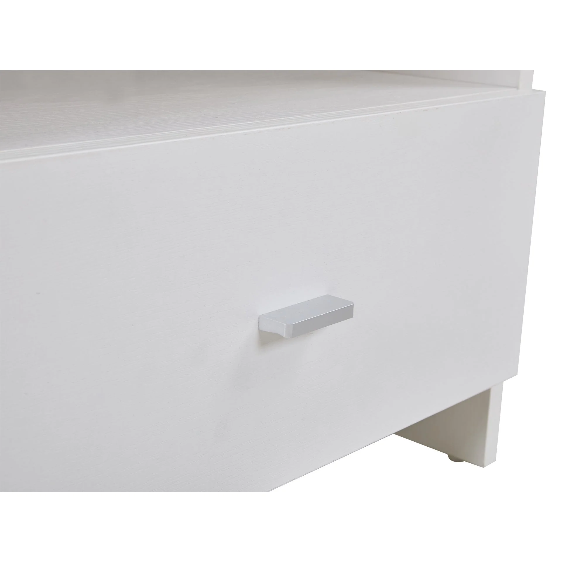 Makalu Wooden Bedside Table with 1 Drawer - White - Image 13