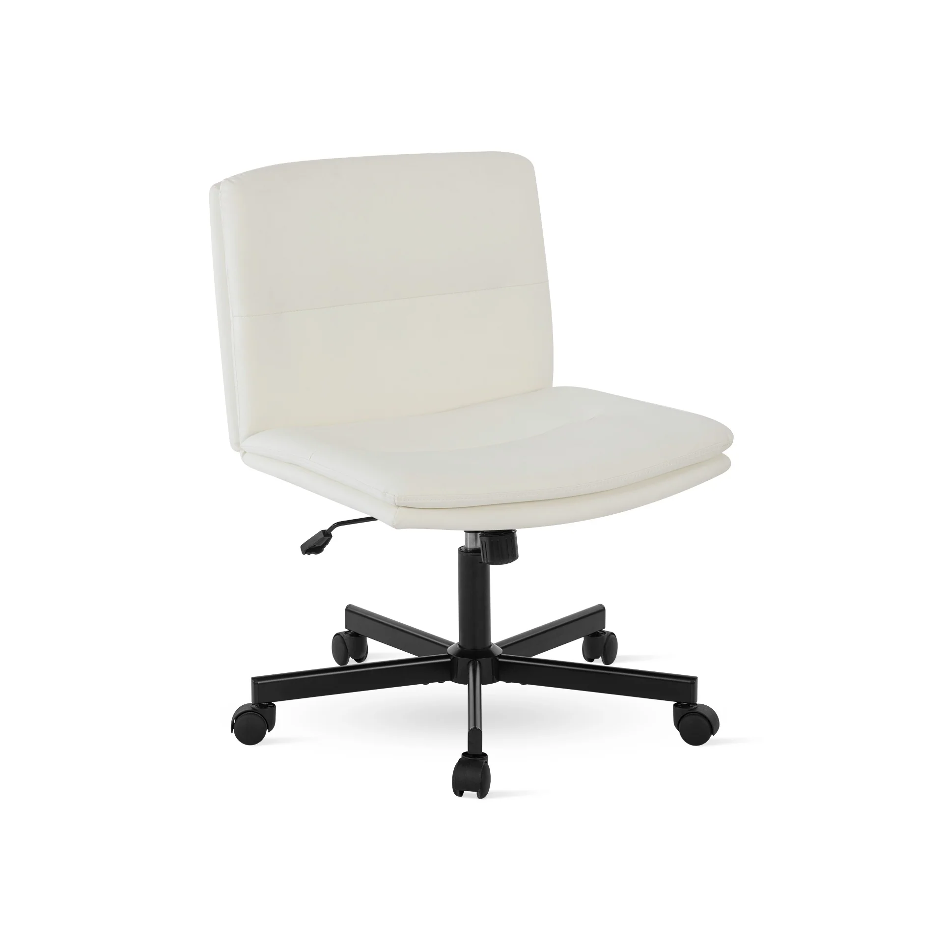Malakai Cross Legged Office Chair - White - Image 3