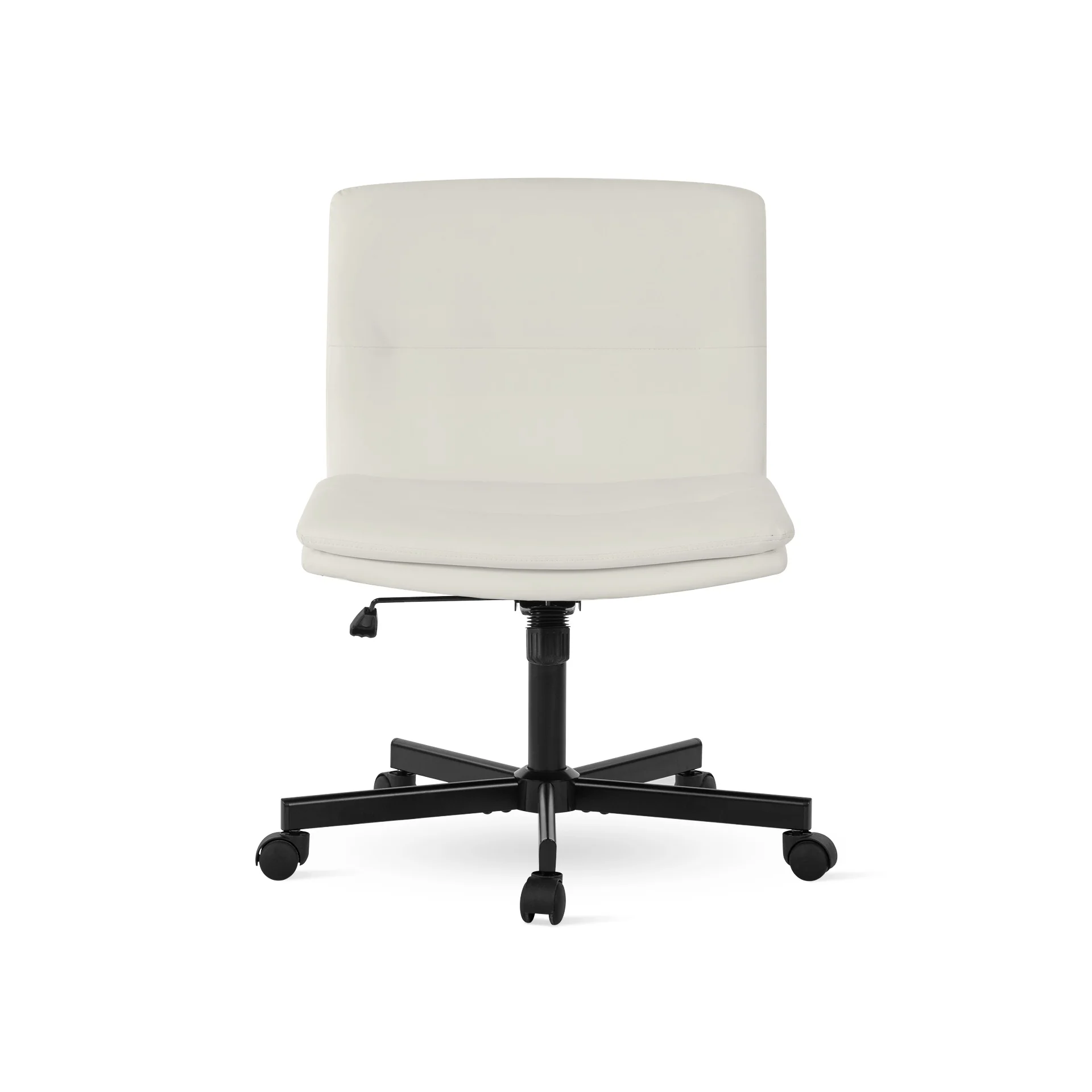 Malakai Cross Legged Office Chair - White - Image 4