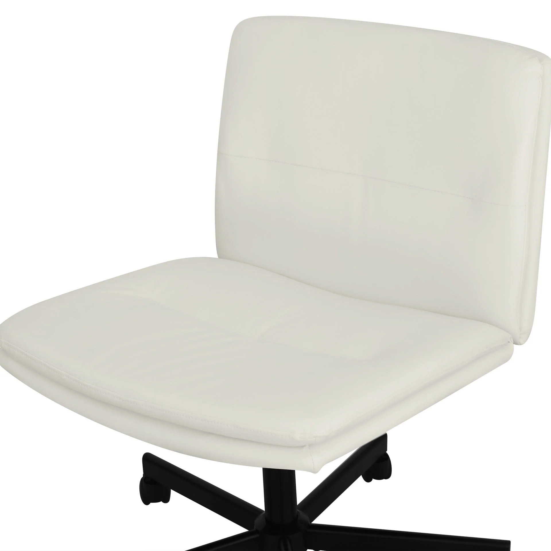 Malakai Cross Legged Office Chair - White - Image 7