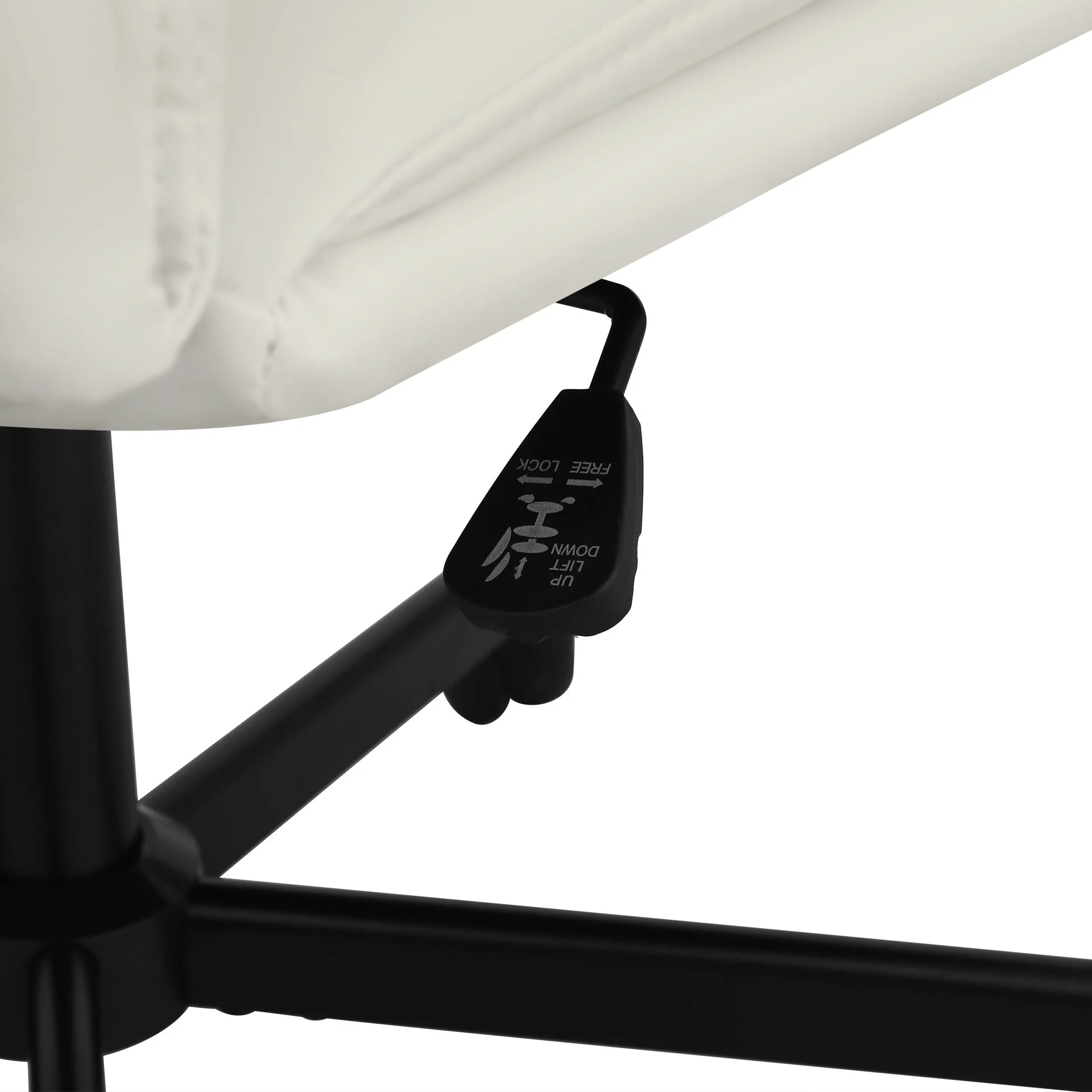 Malakai Cross Legged Office Chair - White - Image 8
