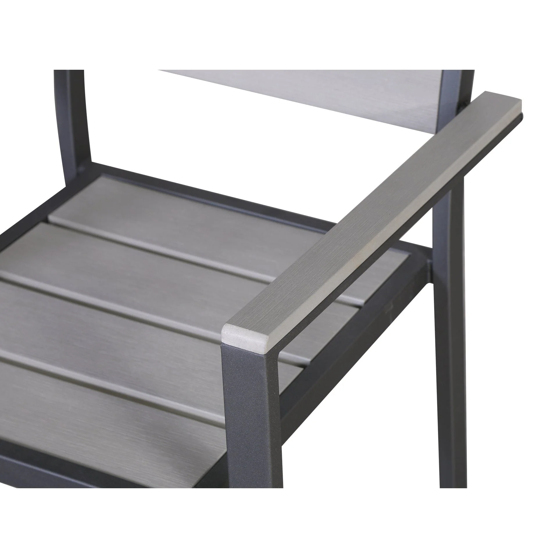 Malakula 5 Piece Outdoor Dining Set - Grey - Image 10