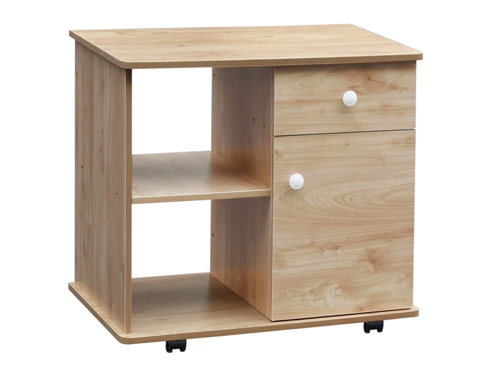 MALIGNE Storage Shelf Office Cabinet on Wheels - Image 2