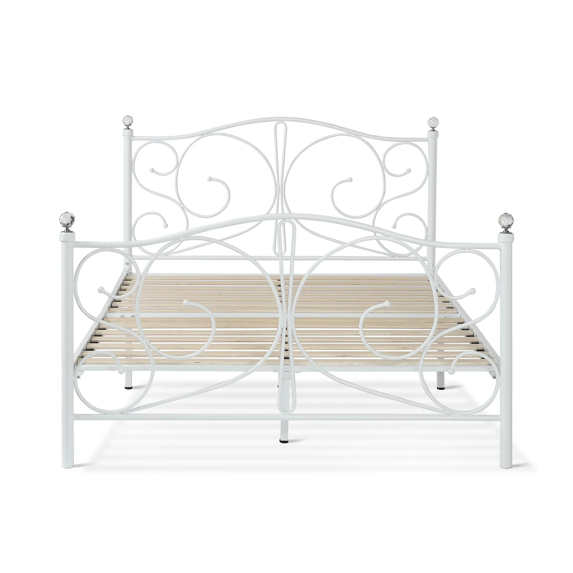 Manaia Double Metal Bed Frame - White - Image 3