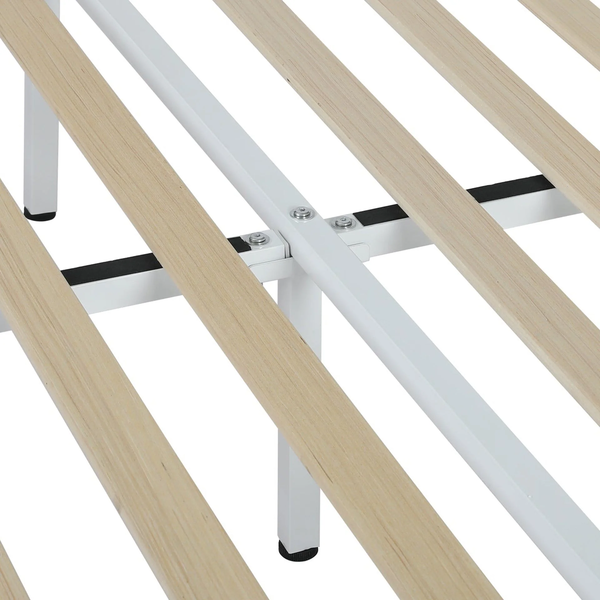 Manaia Double Metal Bed Frame - White - Image 4