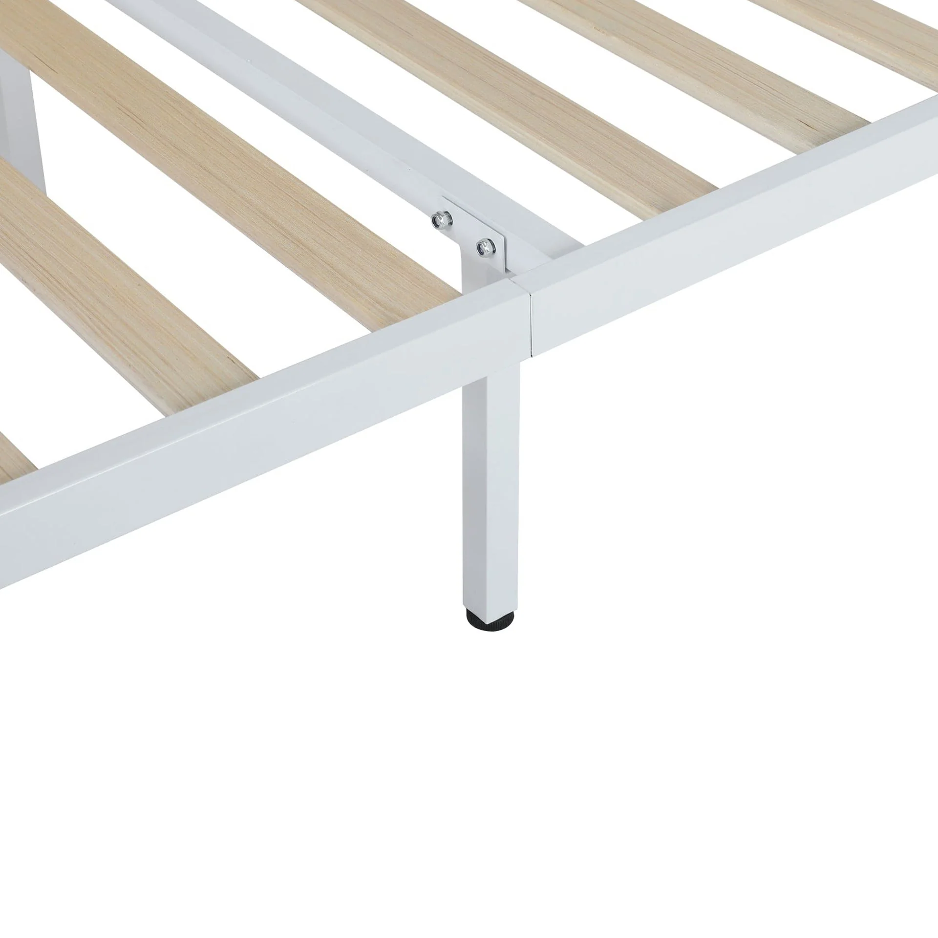 Manaia Double Metal Bed Frame - White - Image 5