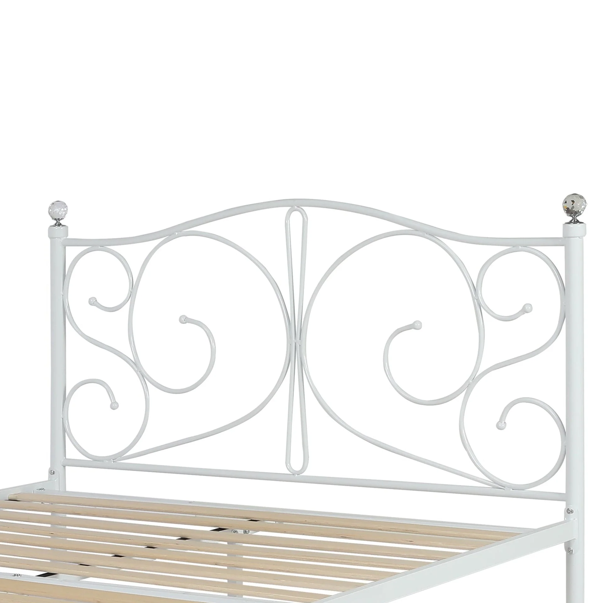 Manaia Double Metal Bed Frame - White - Image 7