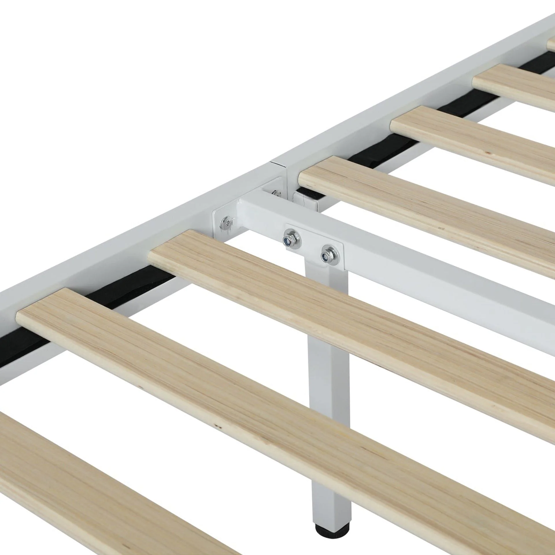 Manaia Queen Metal Bed Frame - White - Image 5