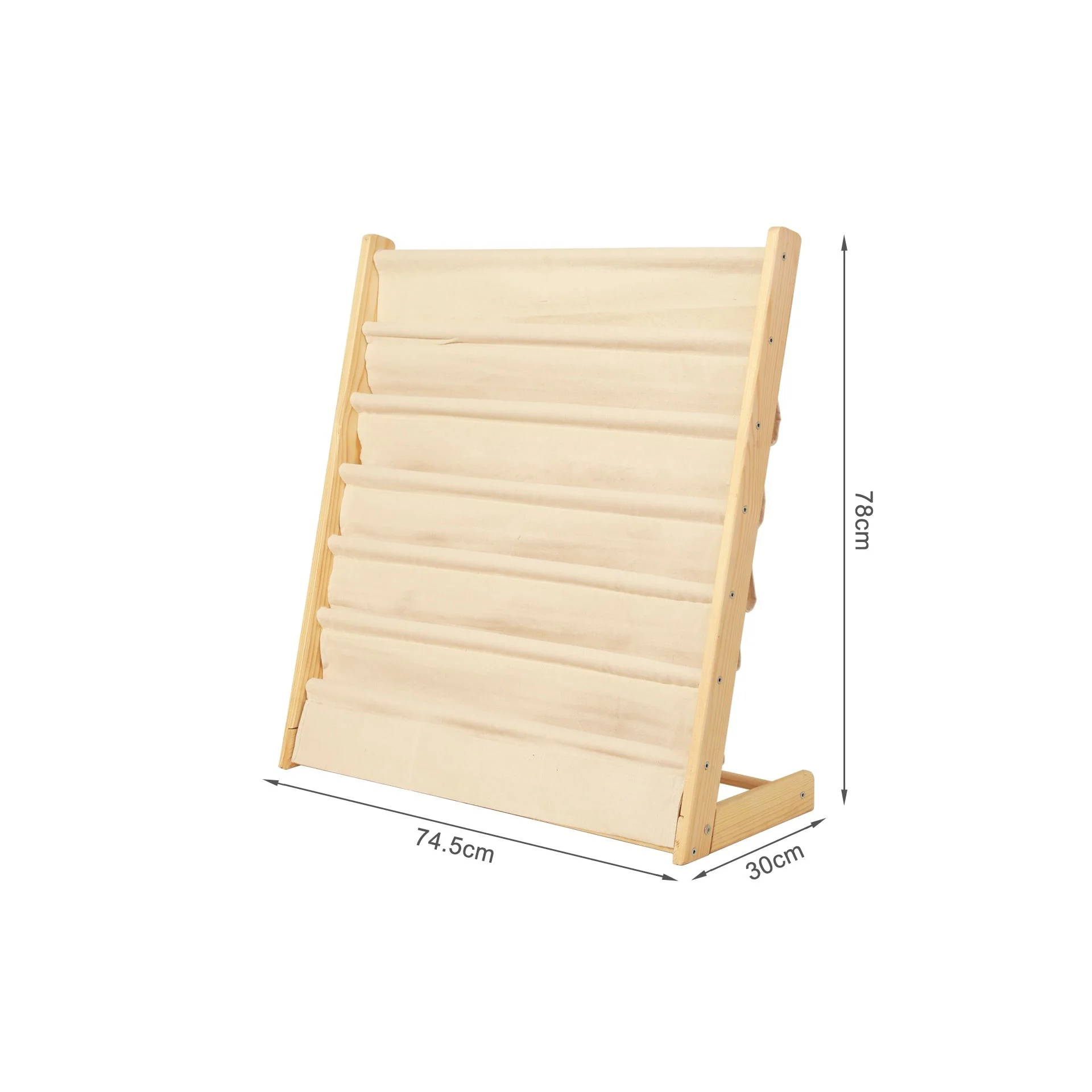 Mapam Wooden Kids Bookcase - Oak - Image 6