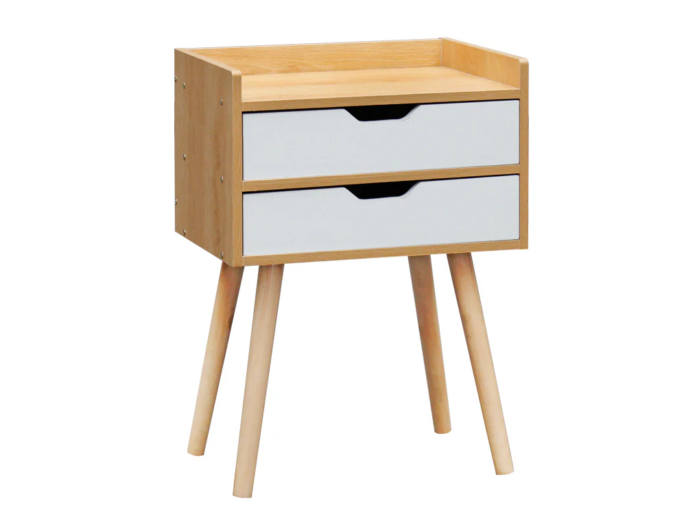 MARC Bedside Table Nightstand - Oak - Image 3
