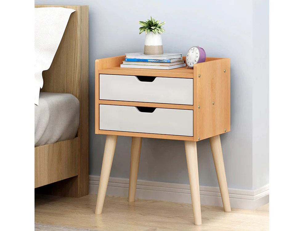 MARC Bedside Table Nightstand - Oak - Image 5